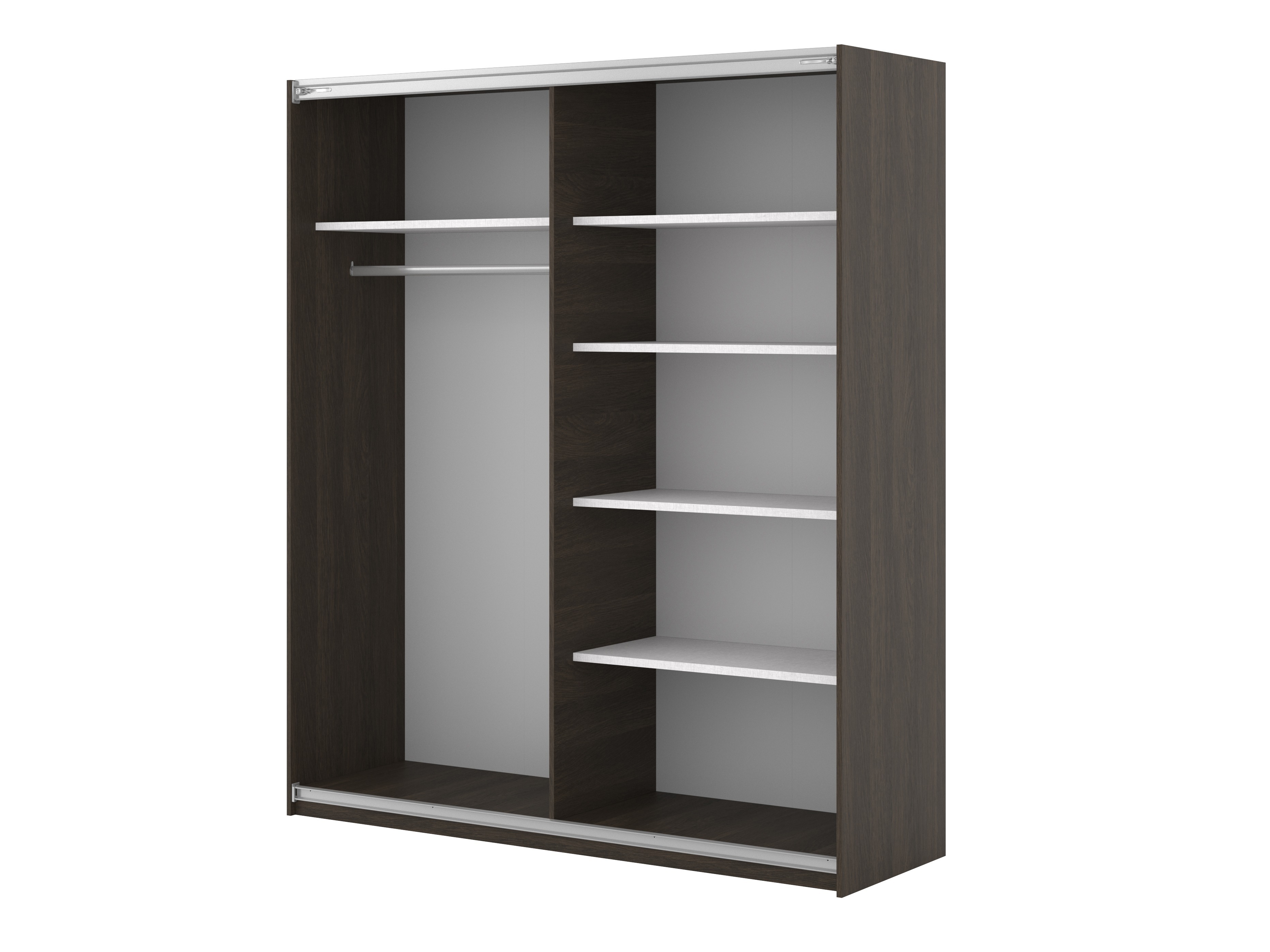 Skapis Austin 372 (Tumšs ozols + Melns)