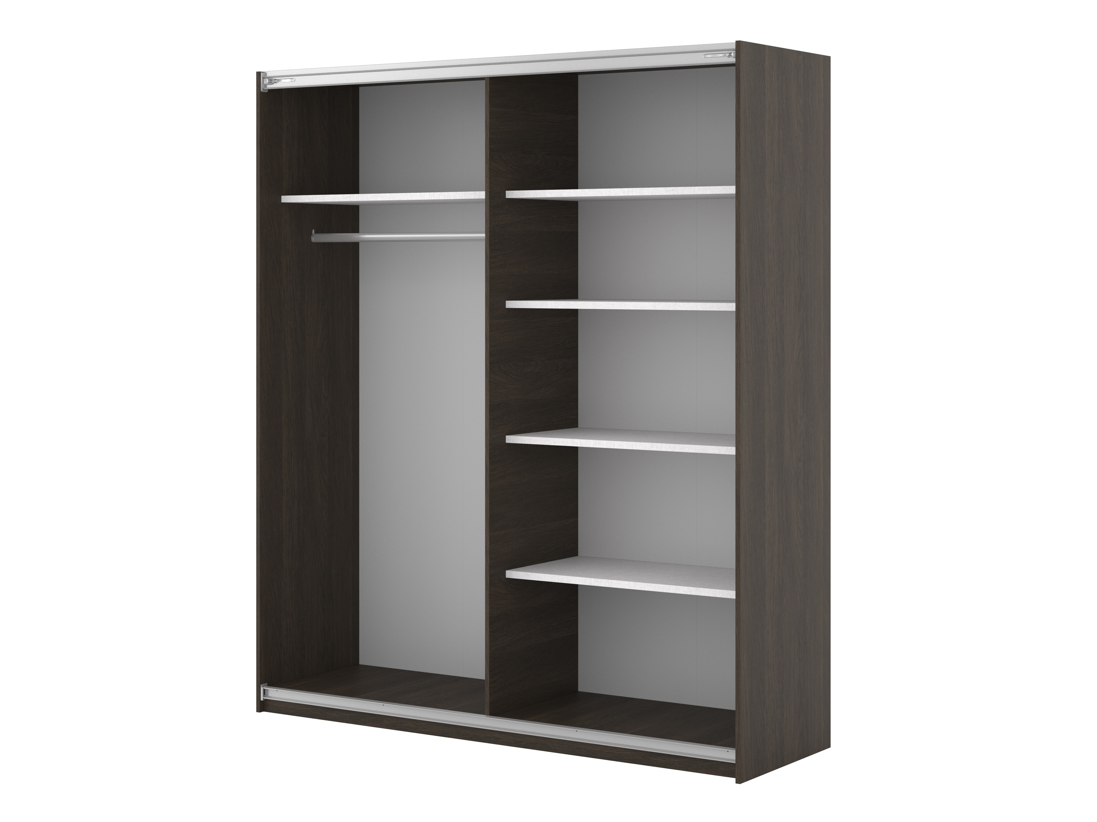 Skapis Austin 372 (Tumšs ozols + Melns)