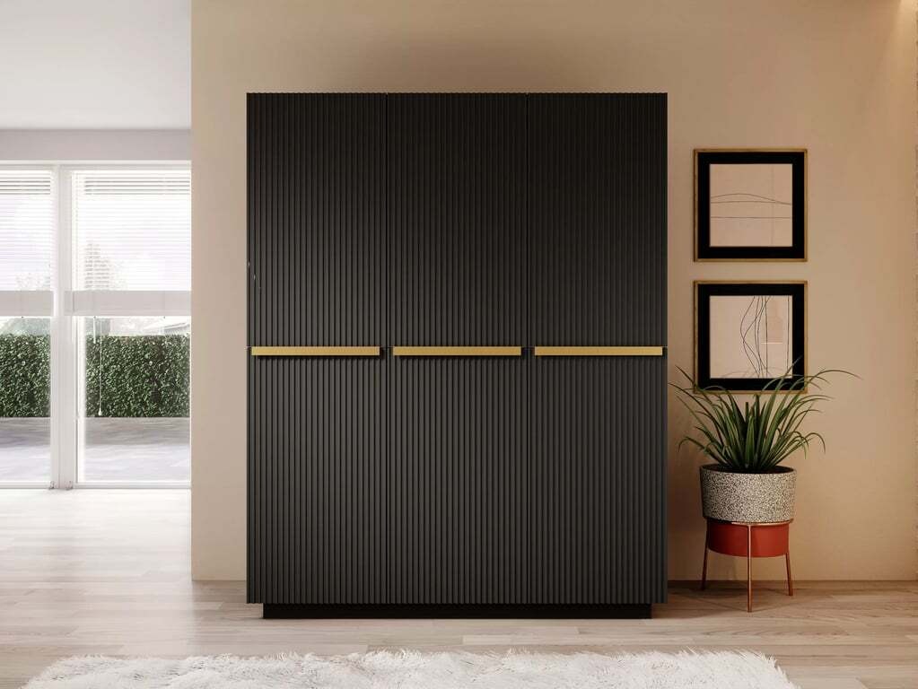 Skapis Melfelu 120 (Melns)