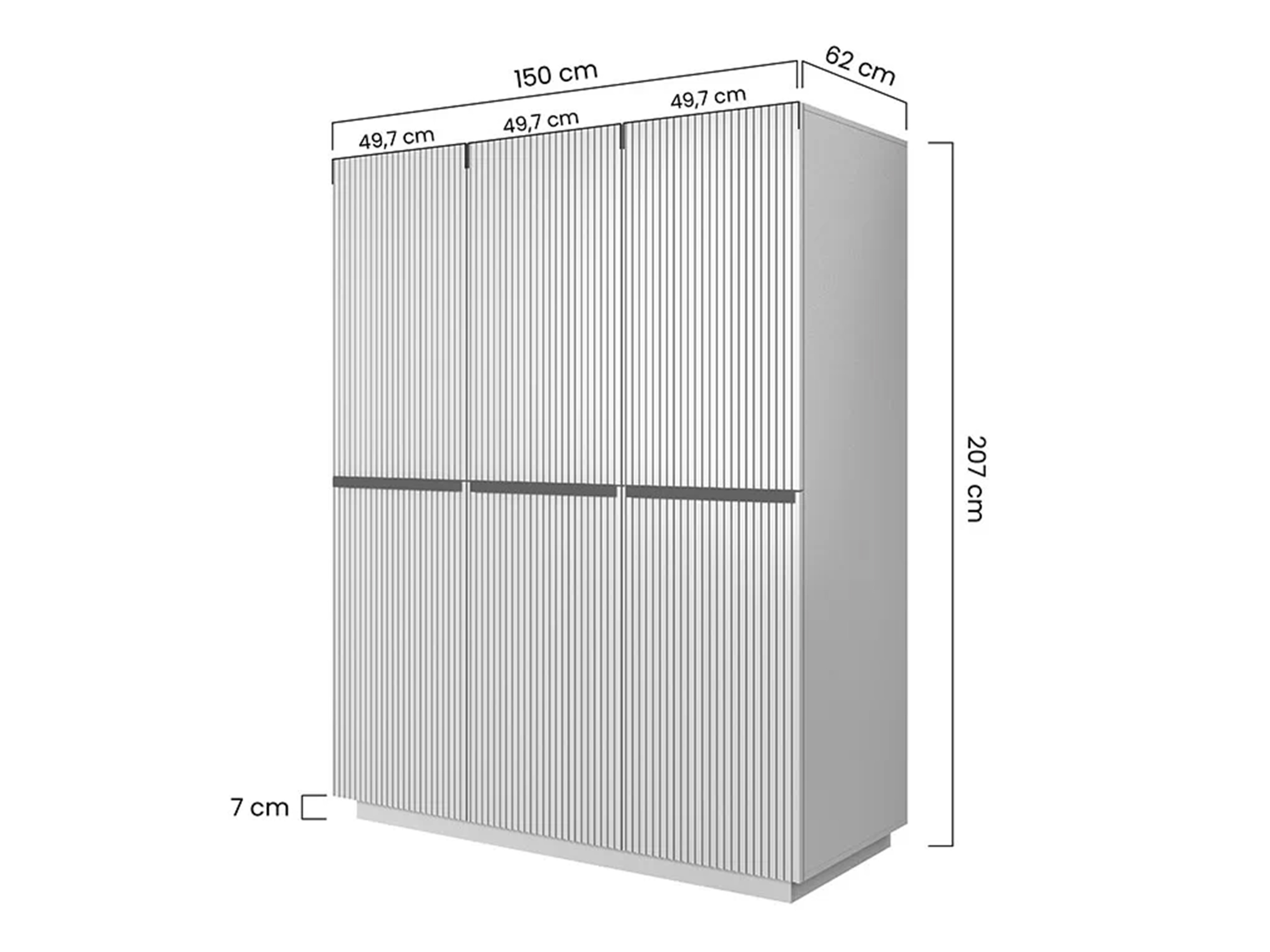 Skapis Melfelu 121 (Balts)