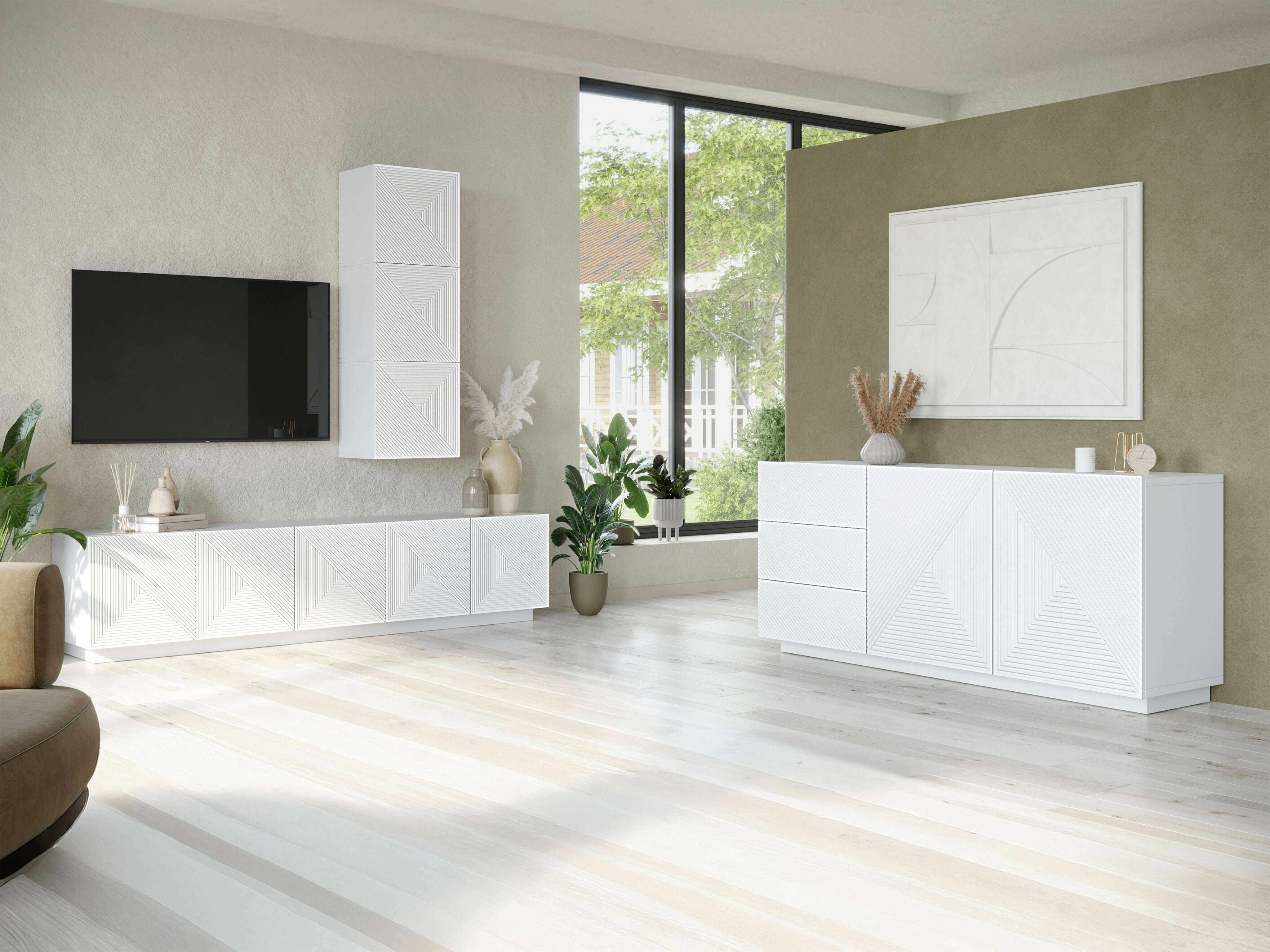 TV galds Dortivi 103 (Matēts balts)