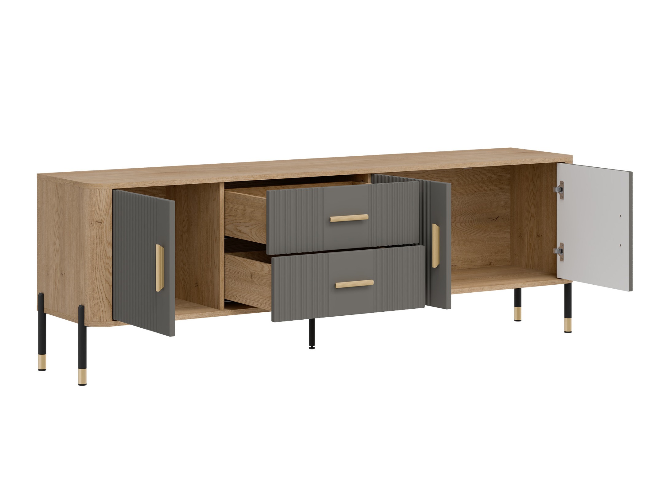 TV galds Flosora 105 (Pelēks)