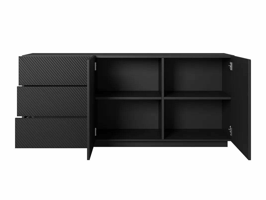 Viesistabas komplekts Dortivi 121 (Matēts melns)