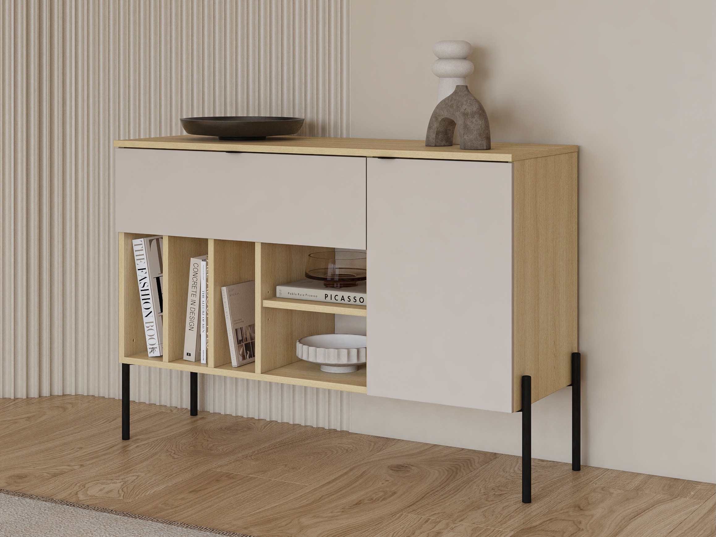 Kомод Levtenu 112 (Дуб + Кашемир)