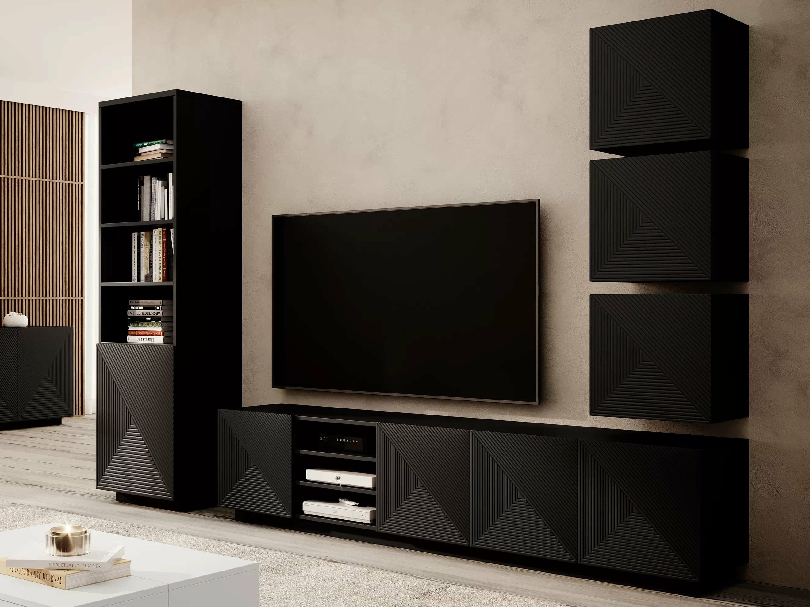 Набор для гостиной Dortivi 124 (Матовый черный)