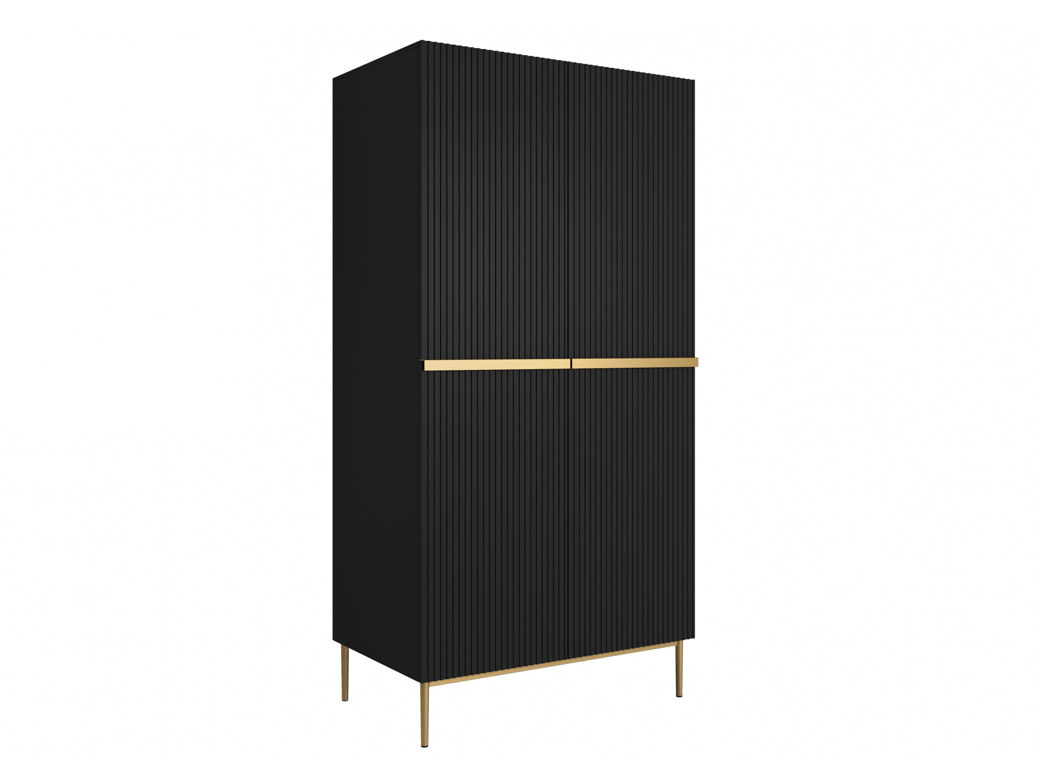 Skapis Melfelu 123 (Melns)