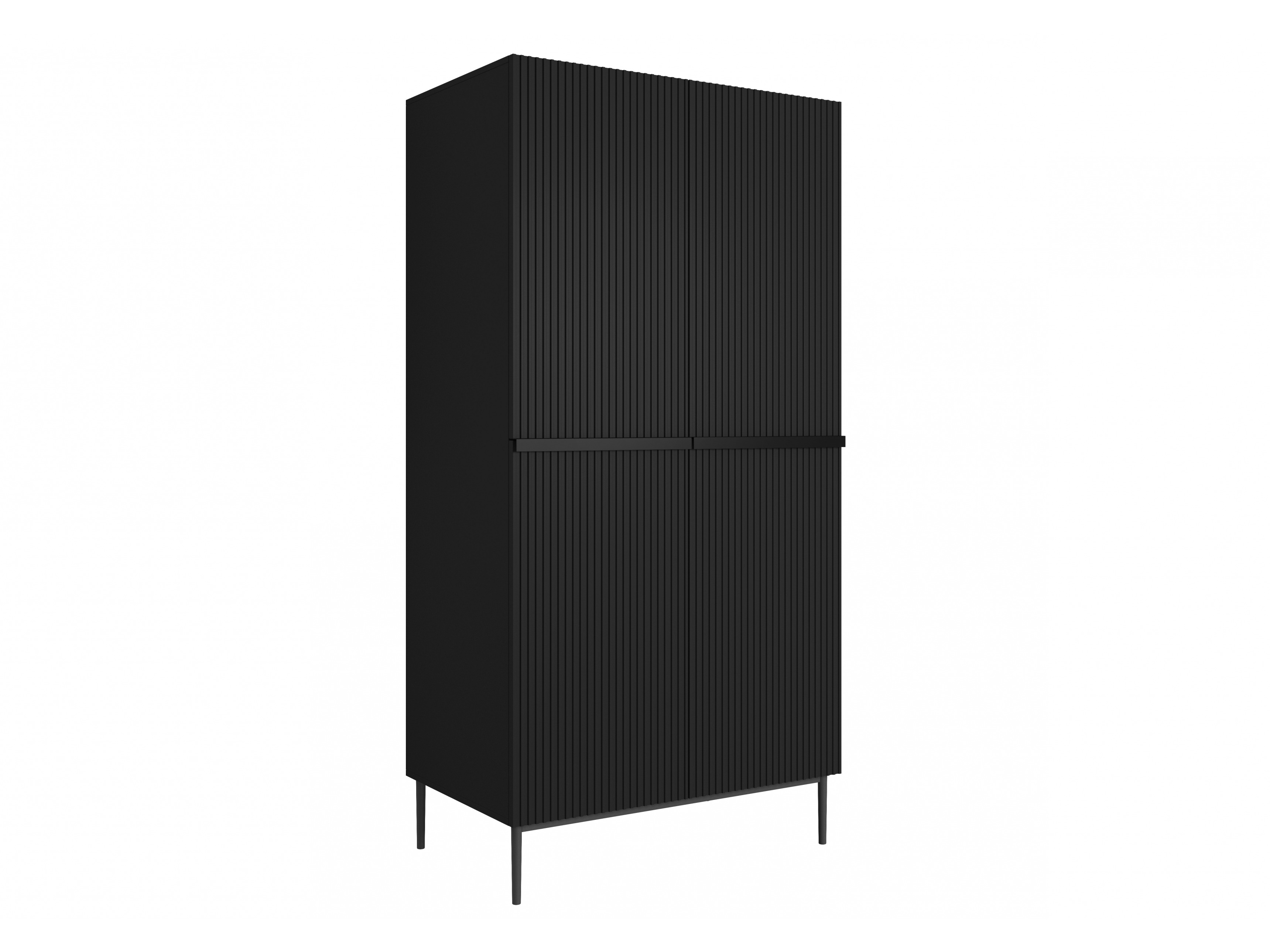 Skapis Melfelu 123 (Melns)