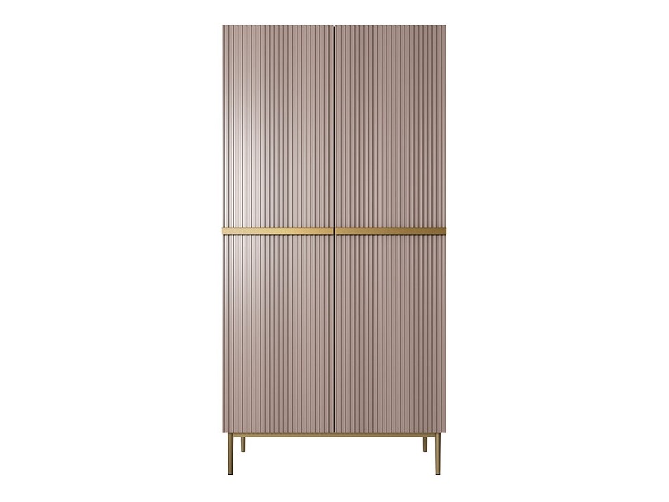 Skapis Melfelu 123 (Tumši rozā)