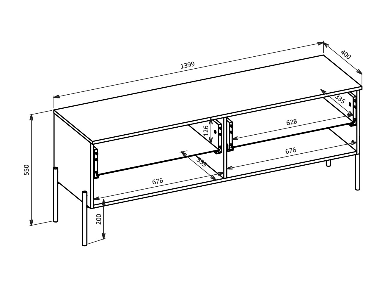 TV galds Levtenu 109 (Kašmirs)