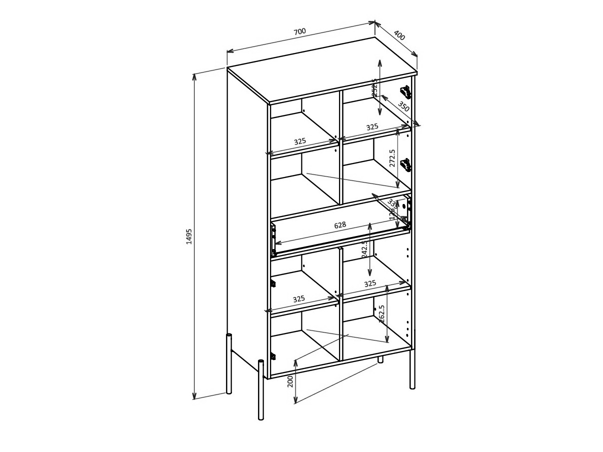 Набор для гостиной Levtenu 119 (Дуб + Кашемир)