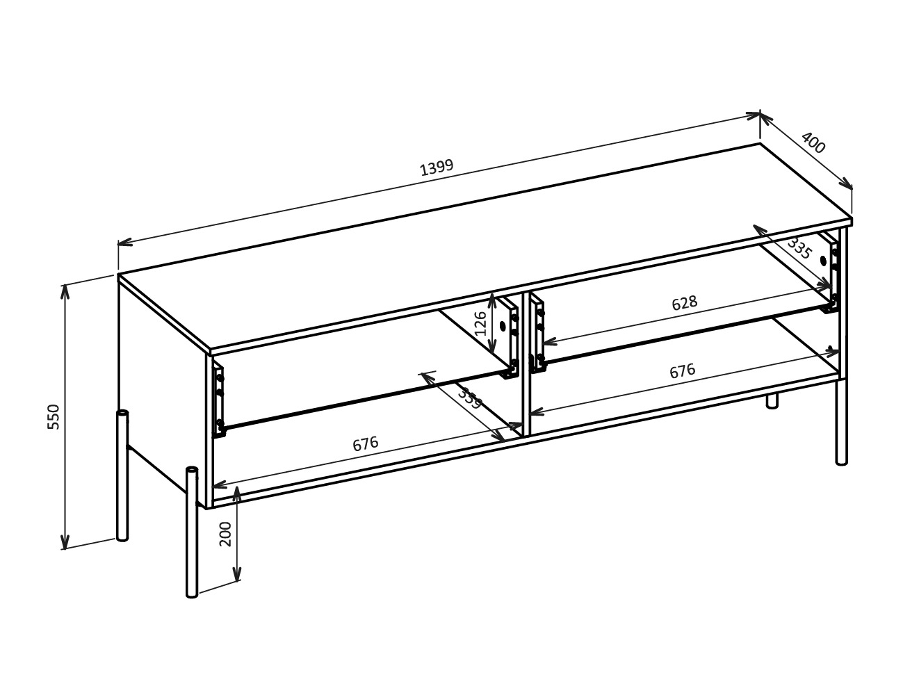 Набор для гостиной Levtenu 119 (Дуб + Кашемир)