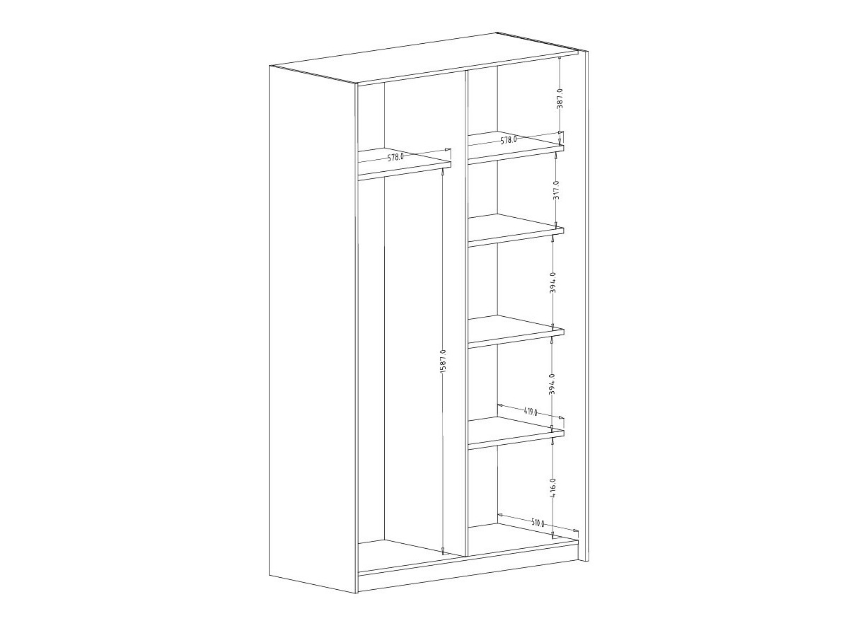 Шкаф Austin 369 (Кашемир)