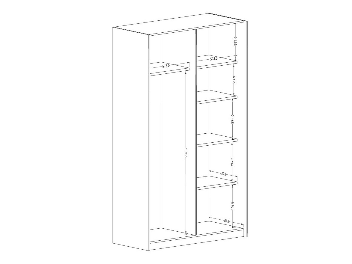 Шкаф Austin 369 (Кашемир)
