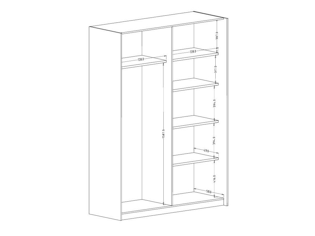 Skapis Austin 371 (Bēšs)