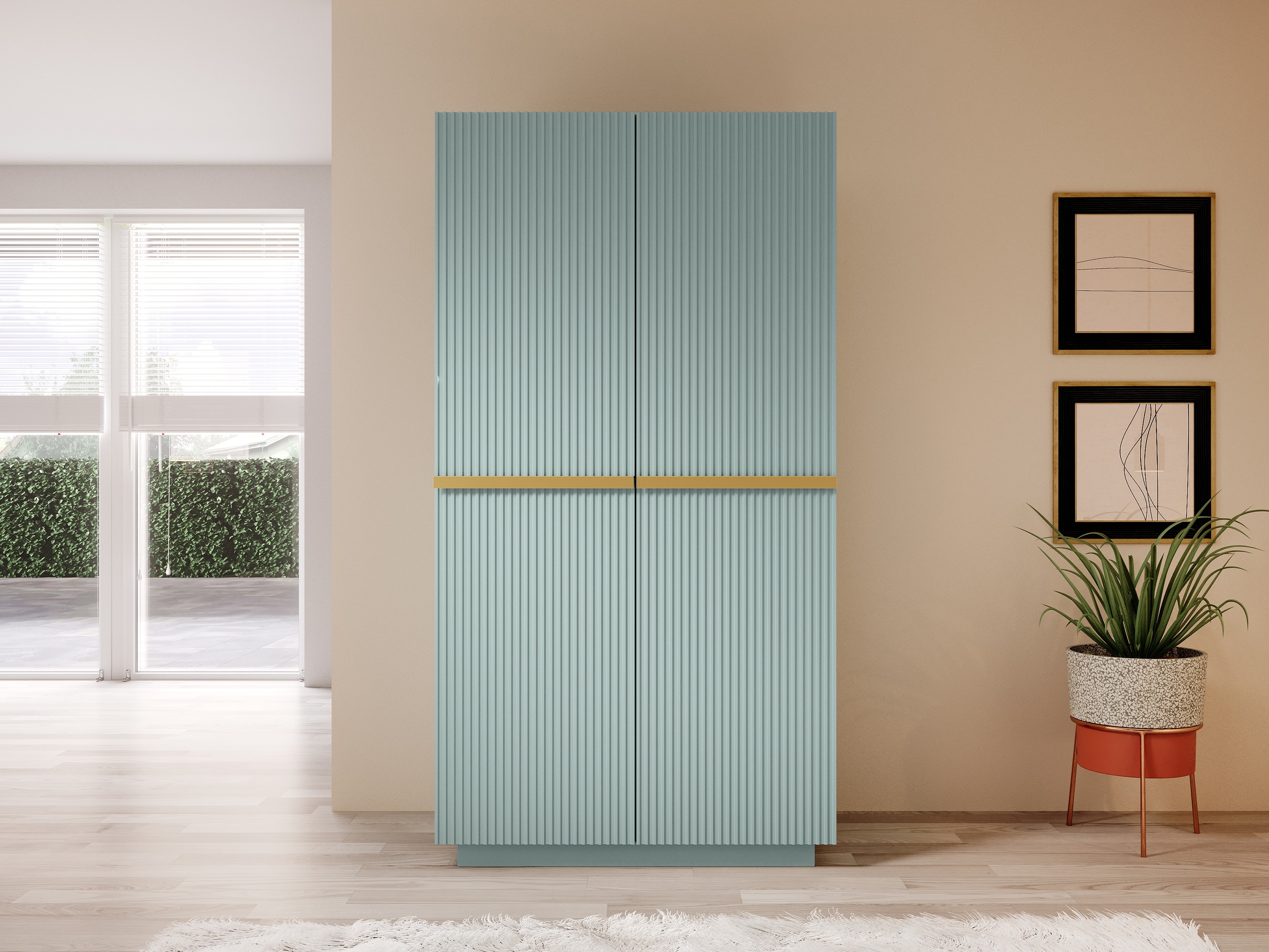 Skapis Melfelu 125 (Tirkīzs)