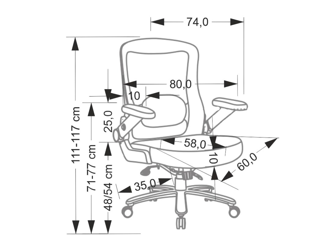 Biroja krēsls Houston 2022