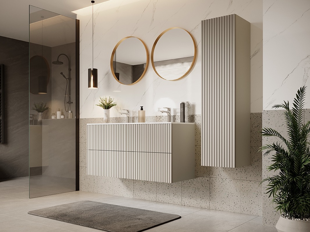 Piekarams vannas istabas skapītis Melfelu 129 (Kašmirs)