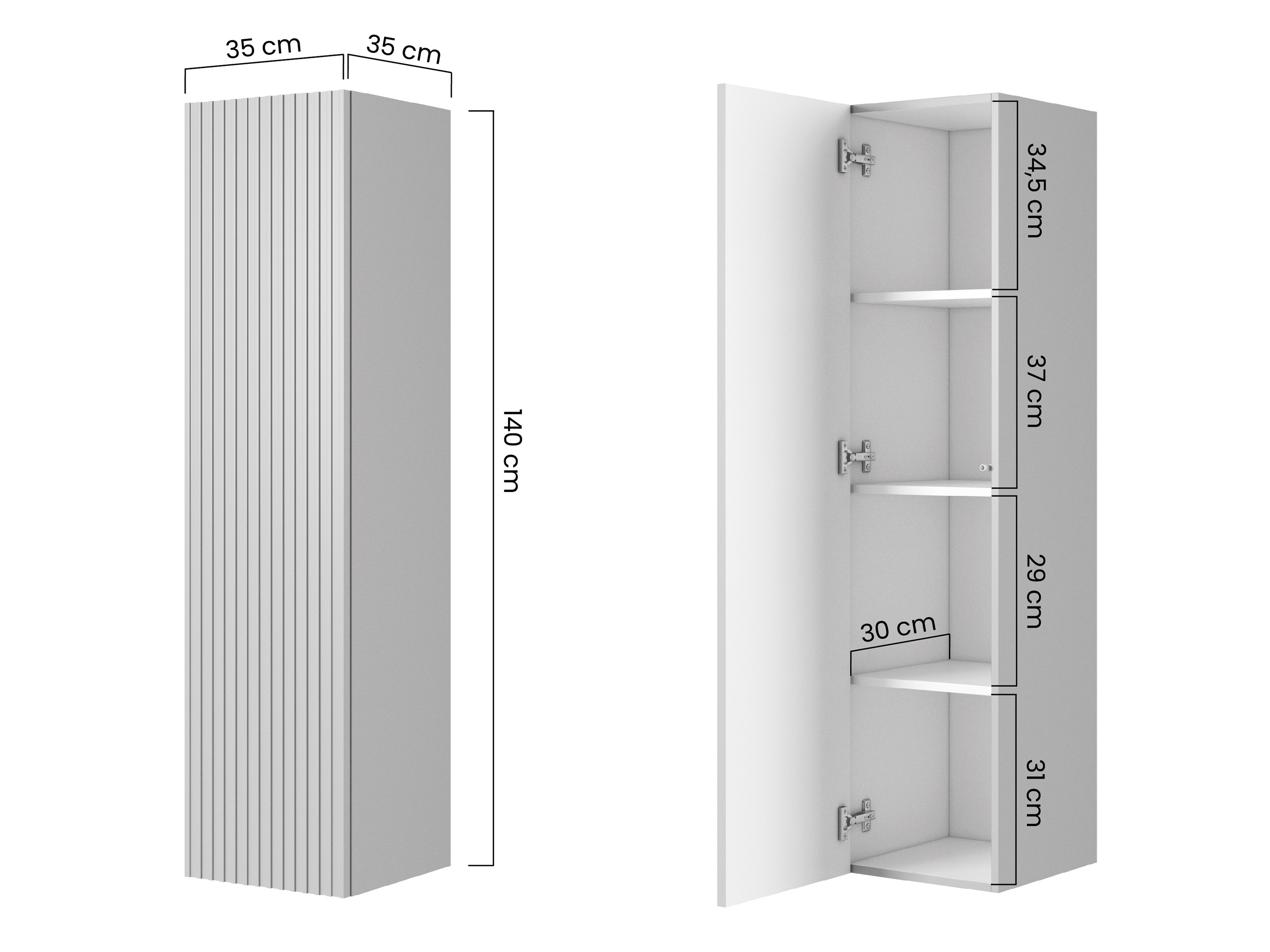 Piekarams vannas istabas skapītis Melfelu 129 (Kašmirs)