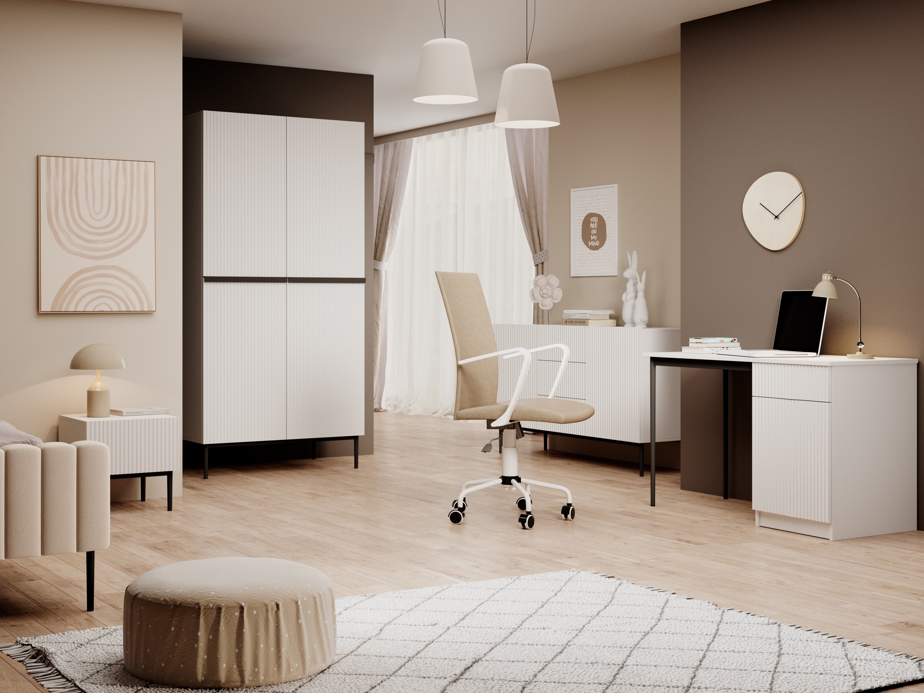 Письменный cтол Melfelu 131 (Чёрный)