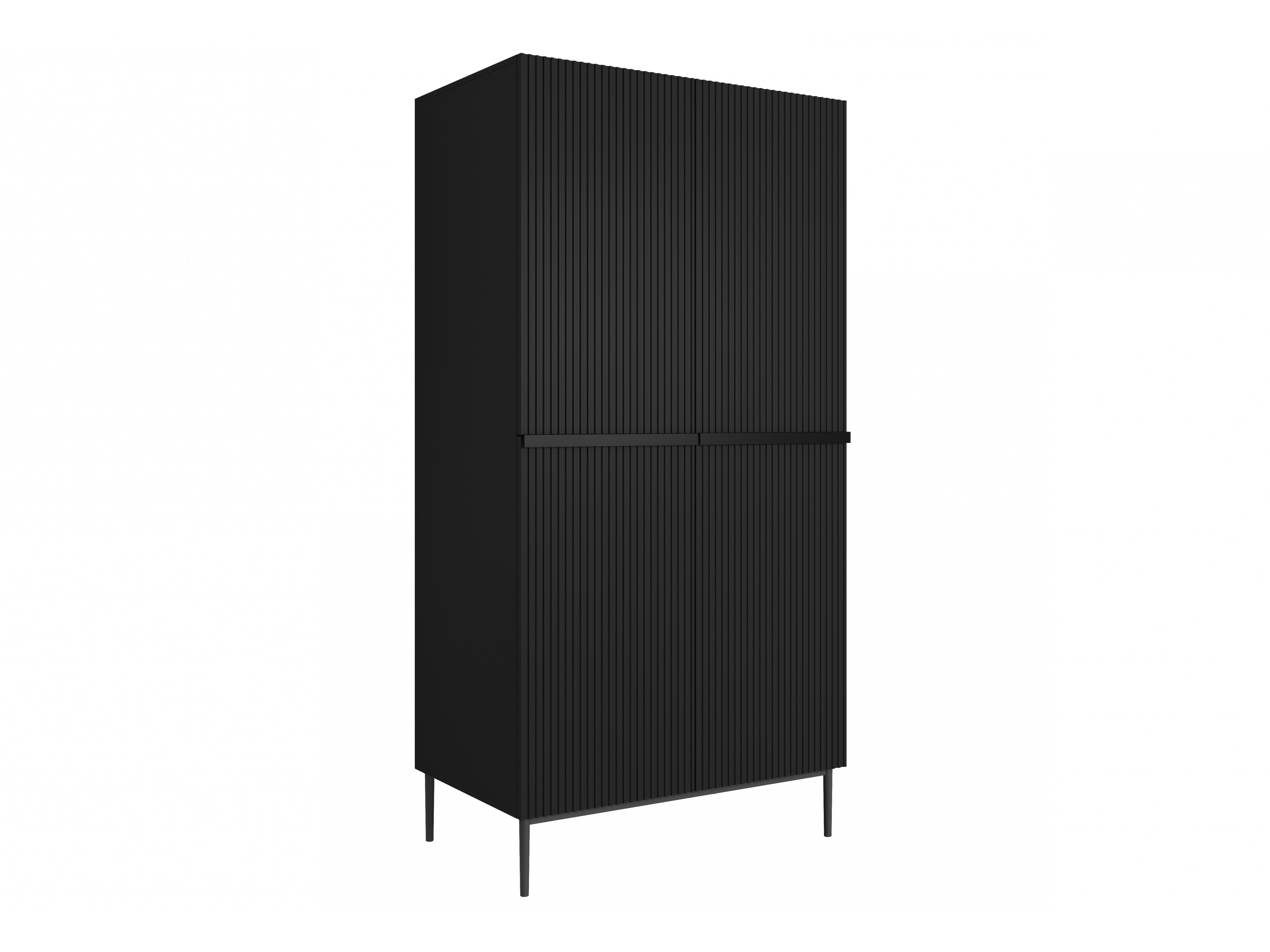 Skapis Melfelu 133 (Melns)