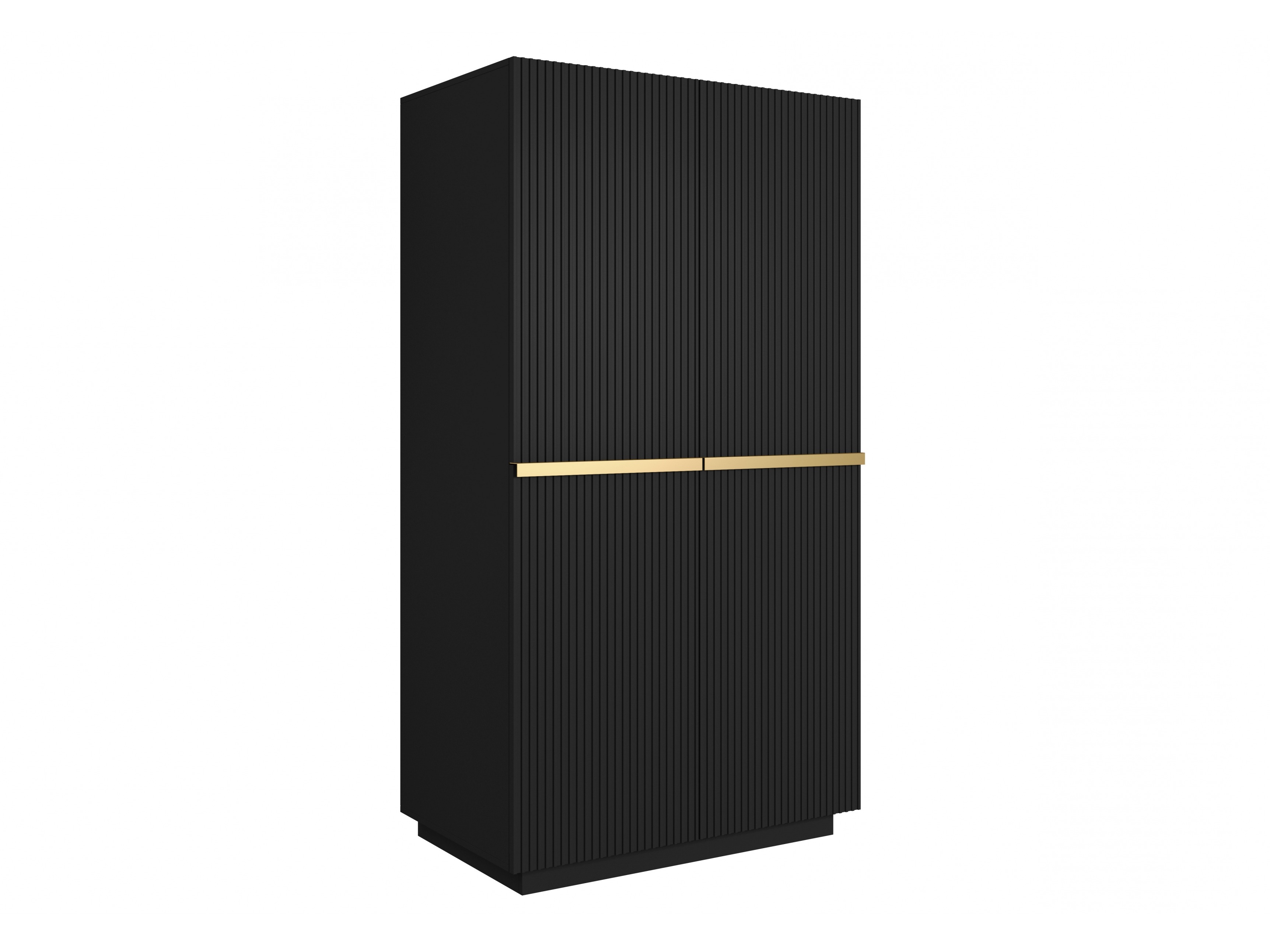 Skapis Melfelu 135 (Melns)