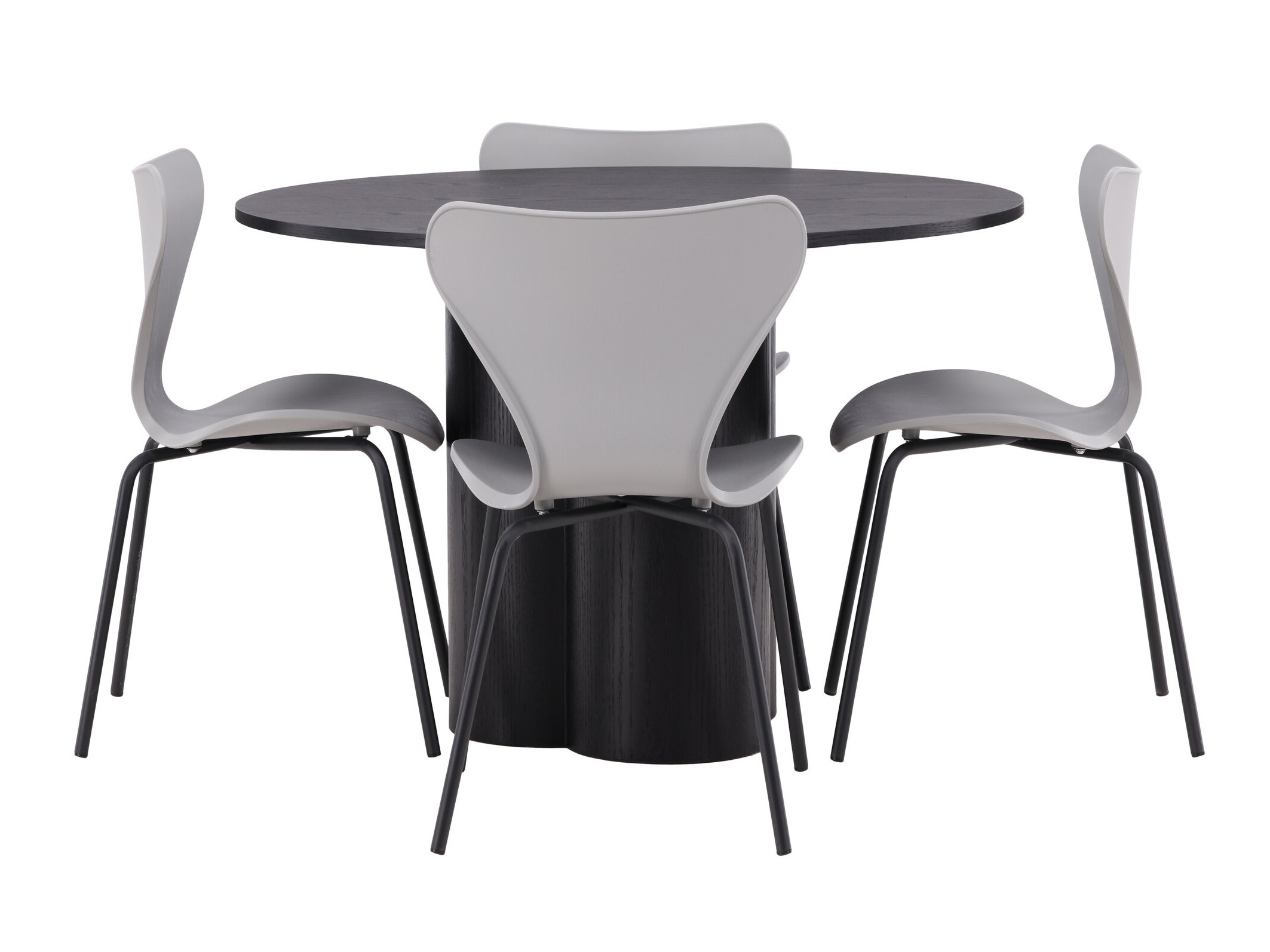 Ēdamistabas komplekts Dallas 4912 (Melns)