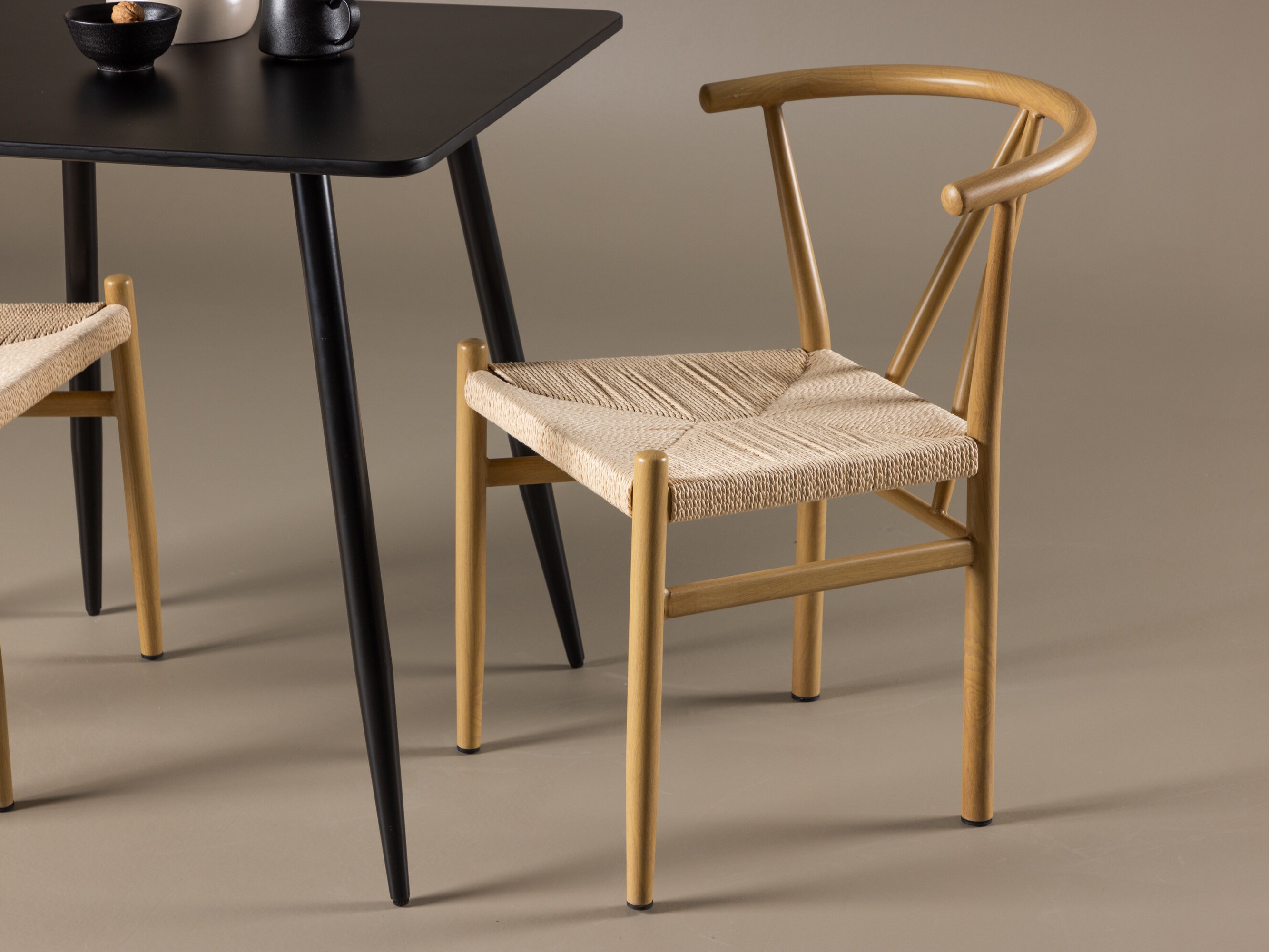 Ēdamistabas komplekts Dallas 4920 (Bēšs + Gaiši brūns)