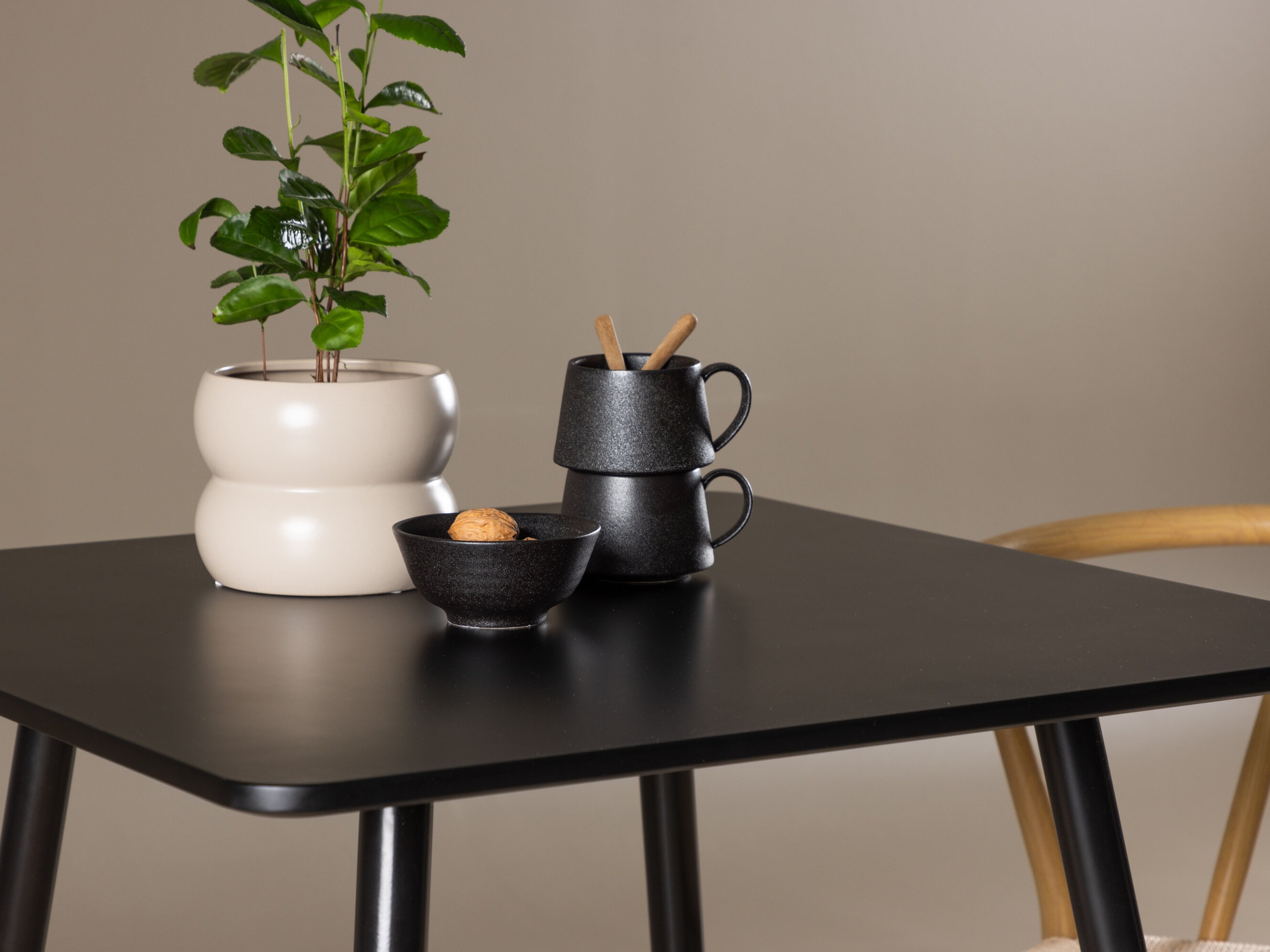 Ēdamistabas komplekts Dallas 4920 (Bēšs + Gaiši brūns)