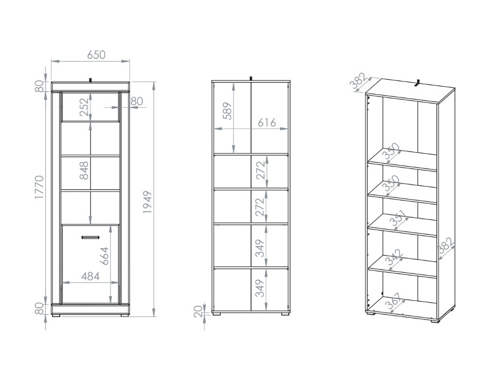 Стеллаж Enolevi 100