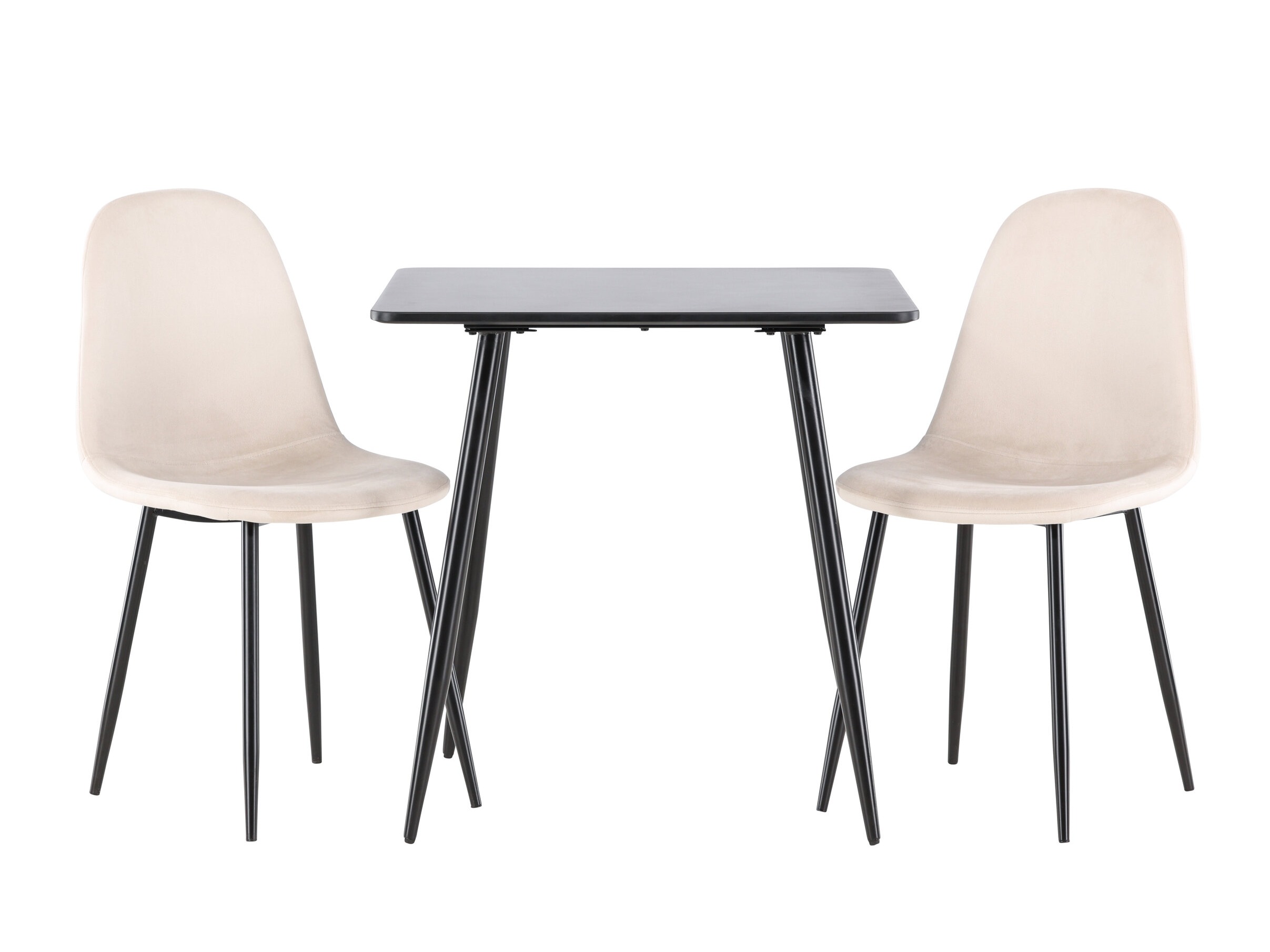 Ēdamistabas komplekts Dallas 4909 (Bēšs + Melns)