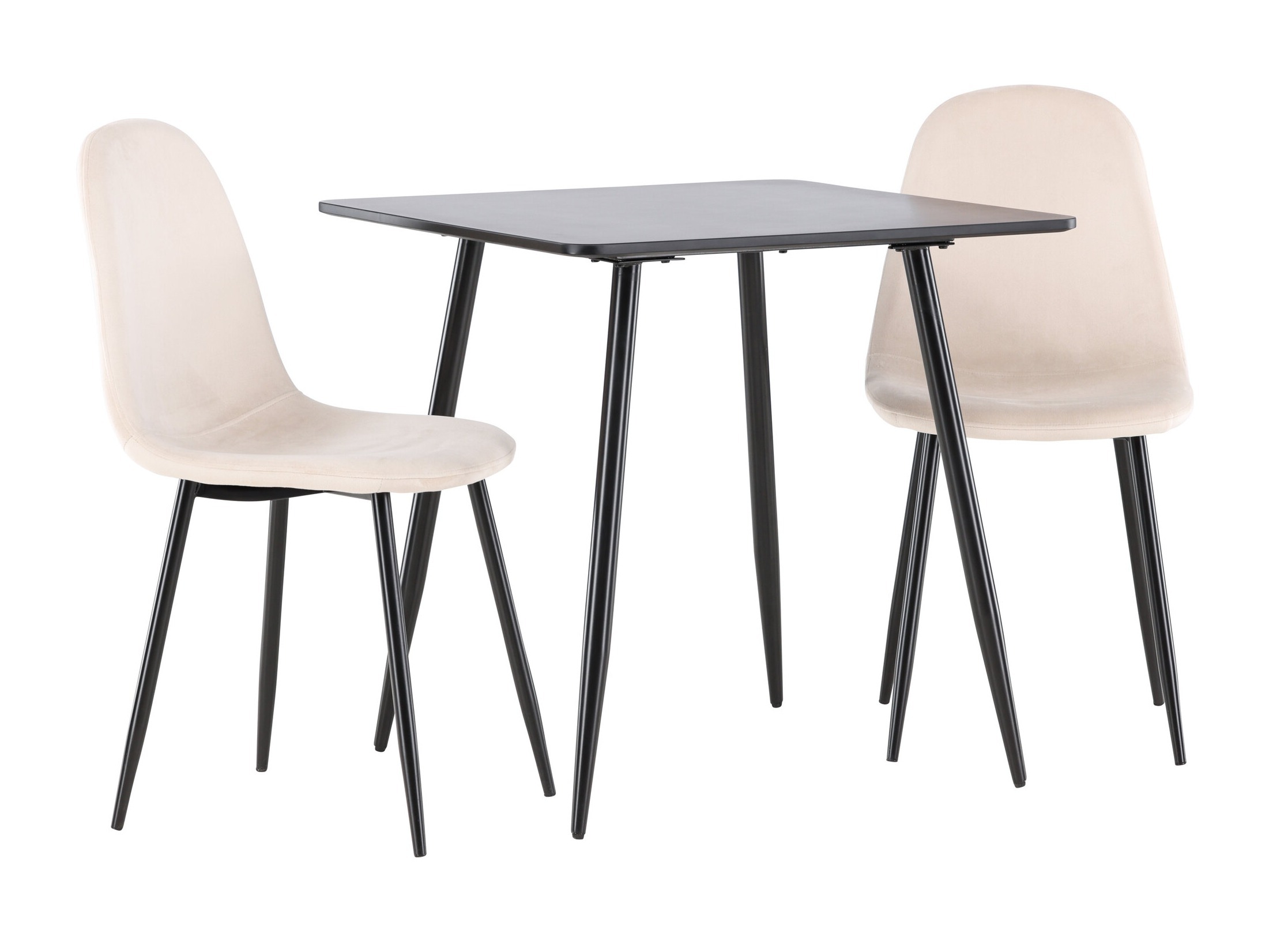 Ēdamistabas komplekts Dallas 4909 (Bēšs + Melns)