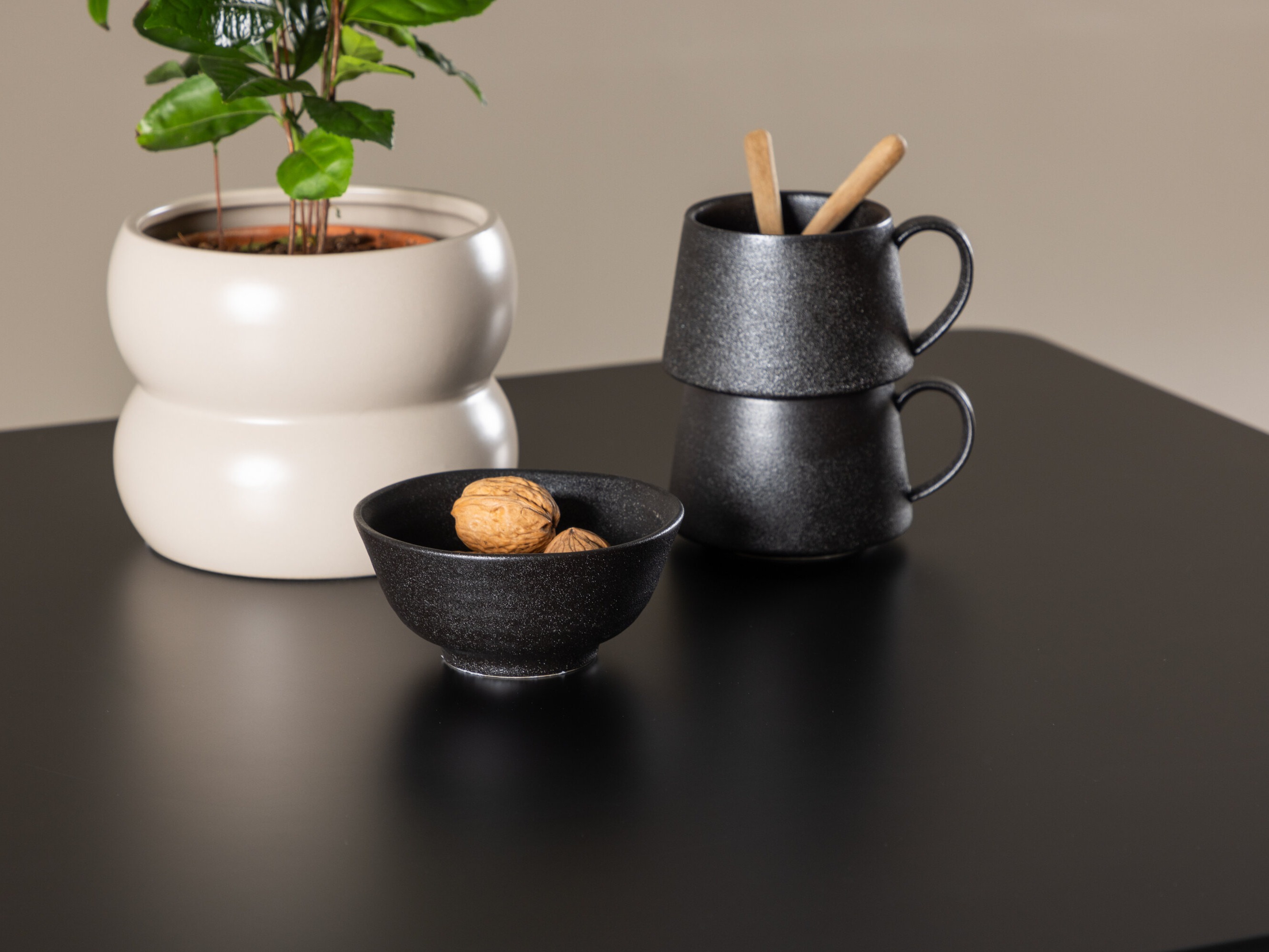 Ēdamistabas komplekts Dallas 4909 (Bēšs + Melns)