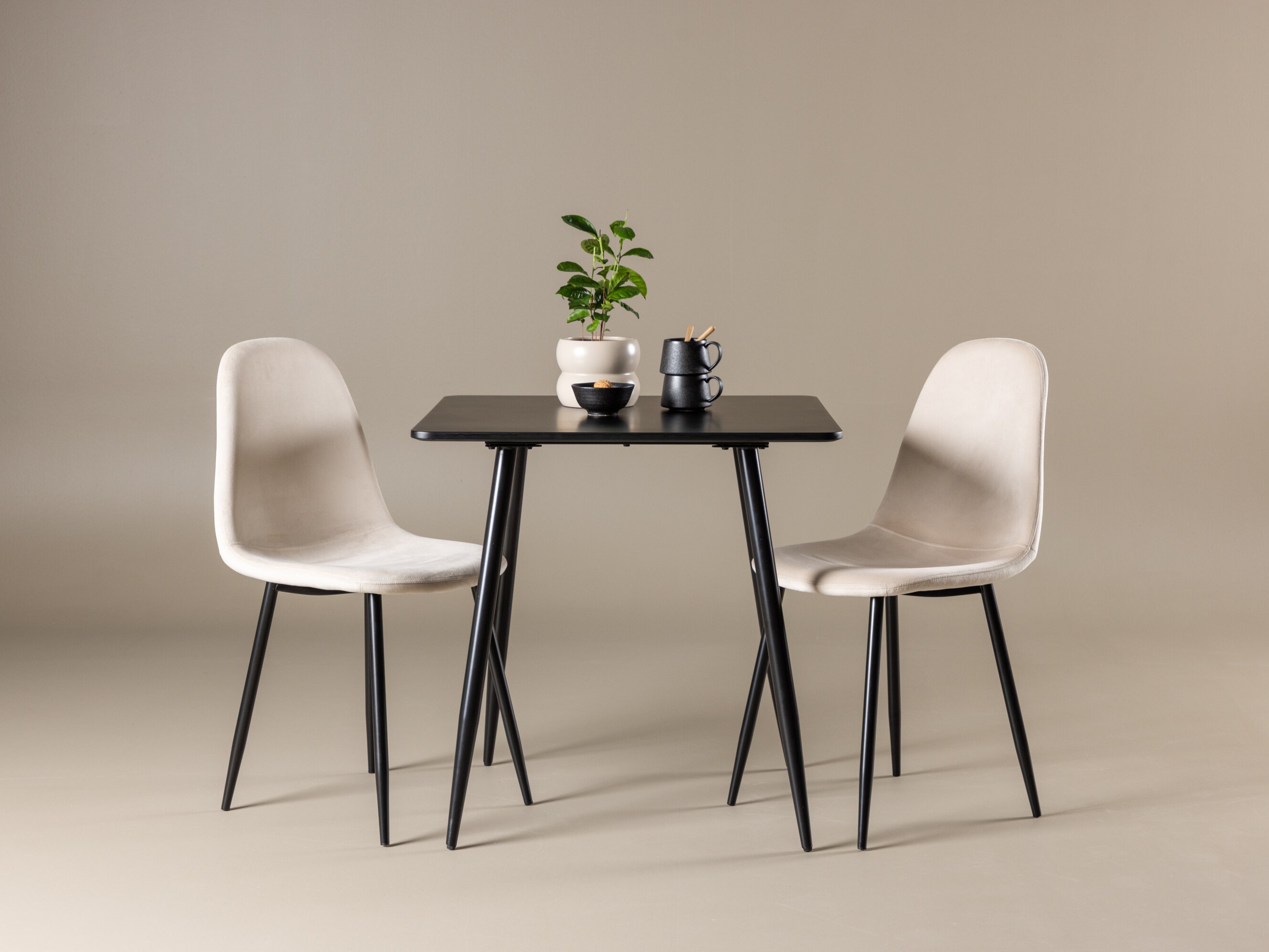 Обеденный гарнитур Dallas 4909 (Бежевый + Чёрный)