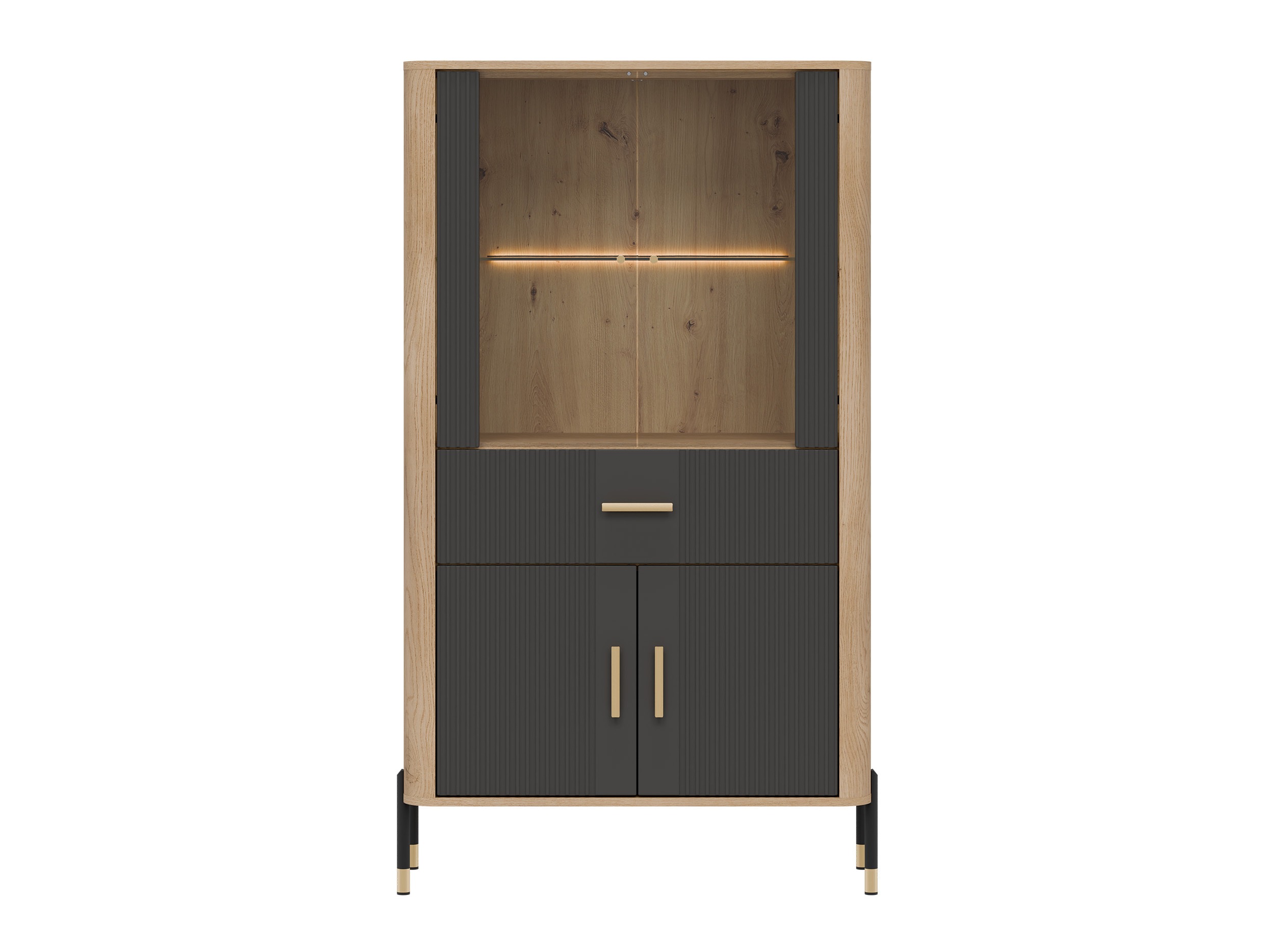 Стеллаж Flosora 125 (Антрацит)