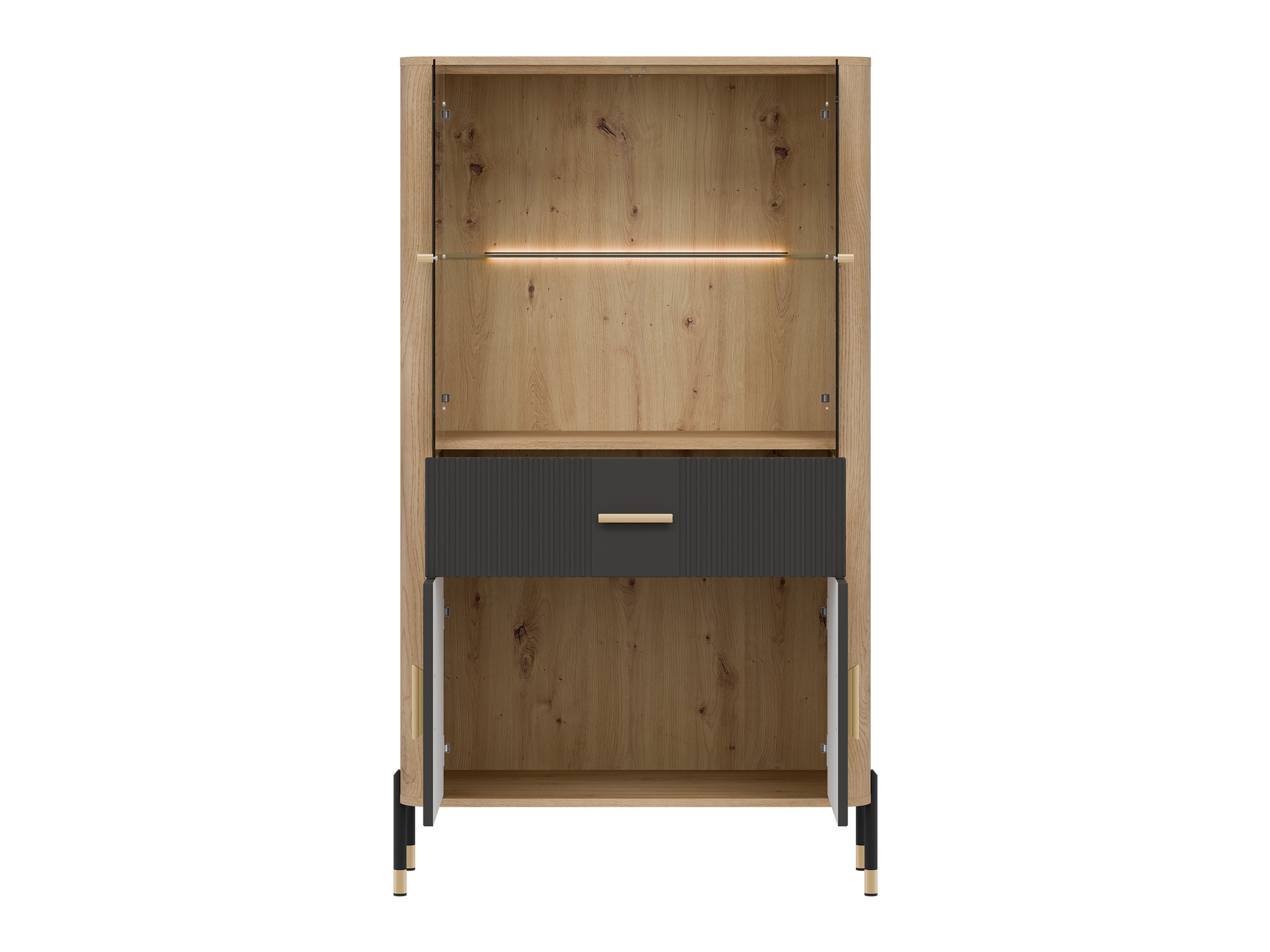 Стеллаж Flosora 125 (Антрацит)