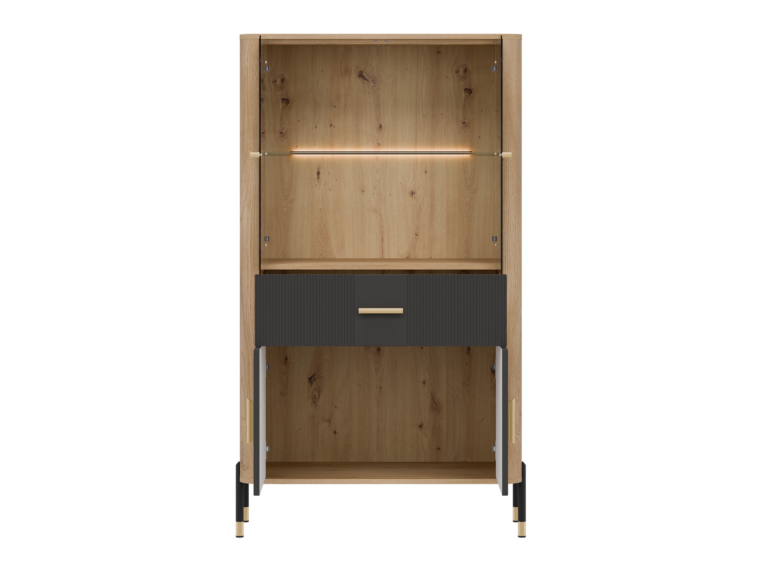 Стеллаж Flosora 125 (Антрацит)