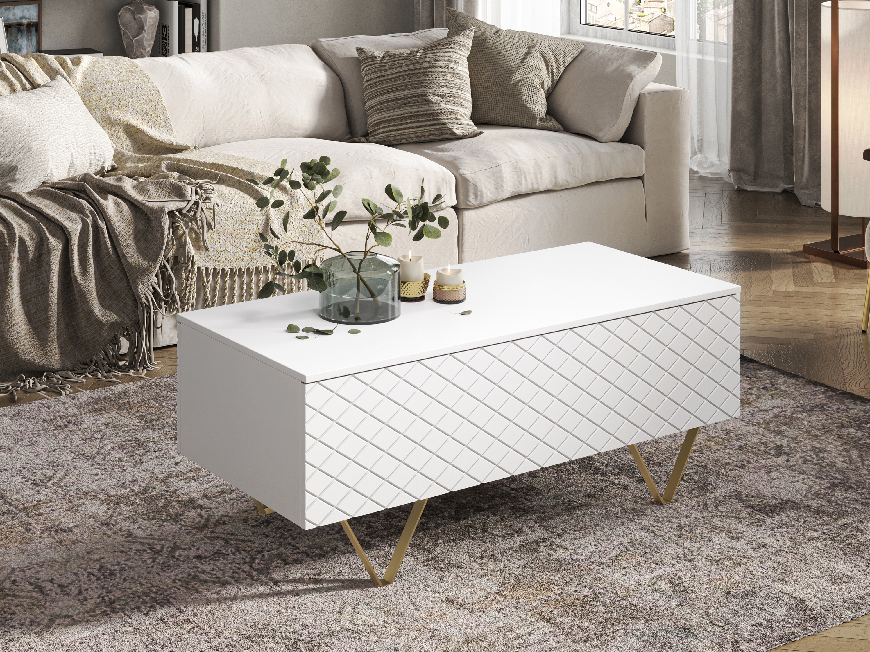 Журнальный столик Sorbala 100 (Белый)