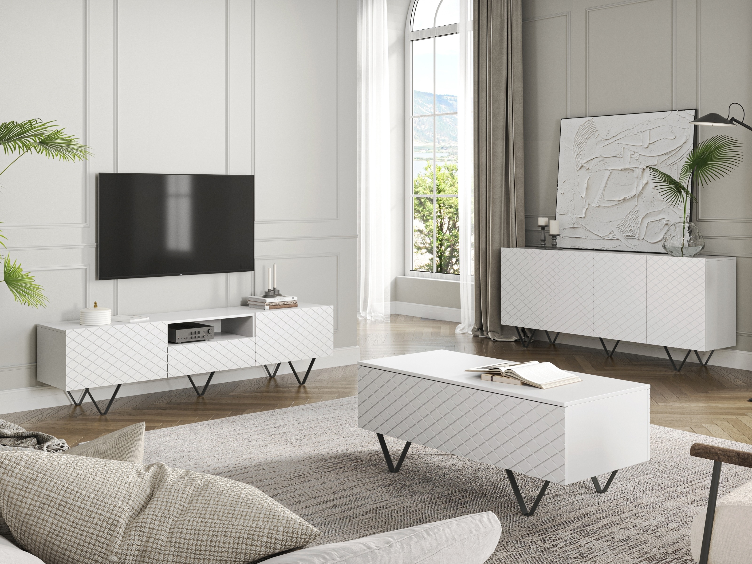 Žurnālu galdiņš Sorbala 100 (Balts)