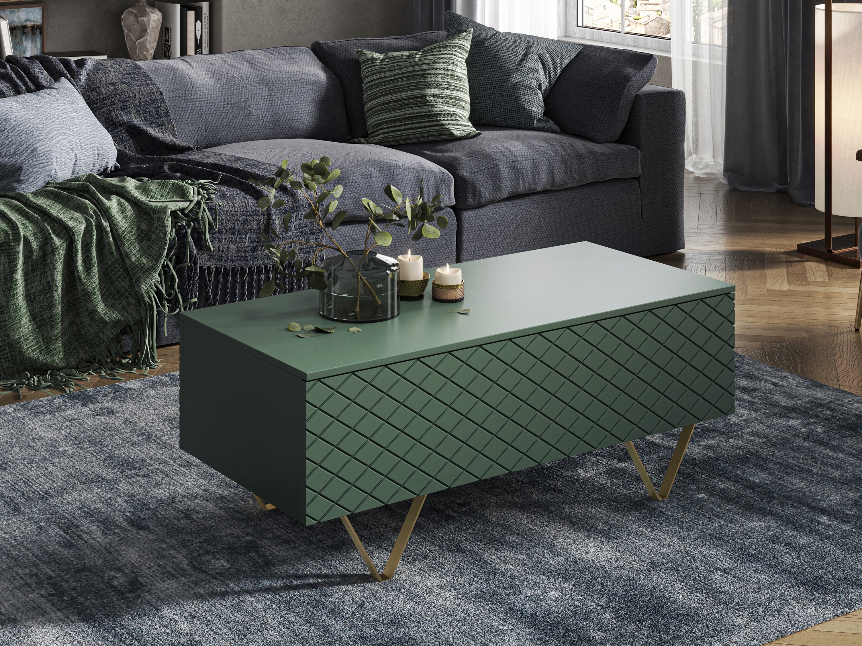 Žurnālu galdiņš Sorbala 100 (Zaļš)