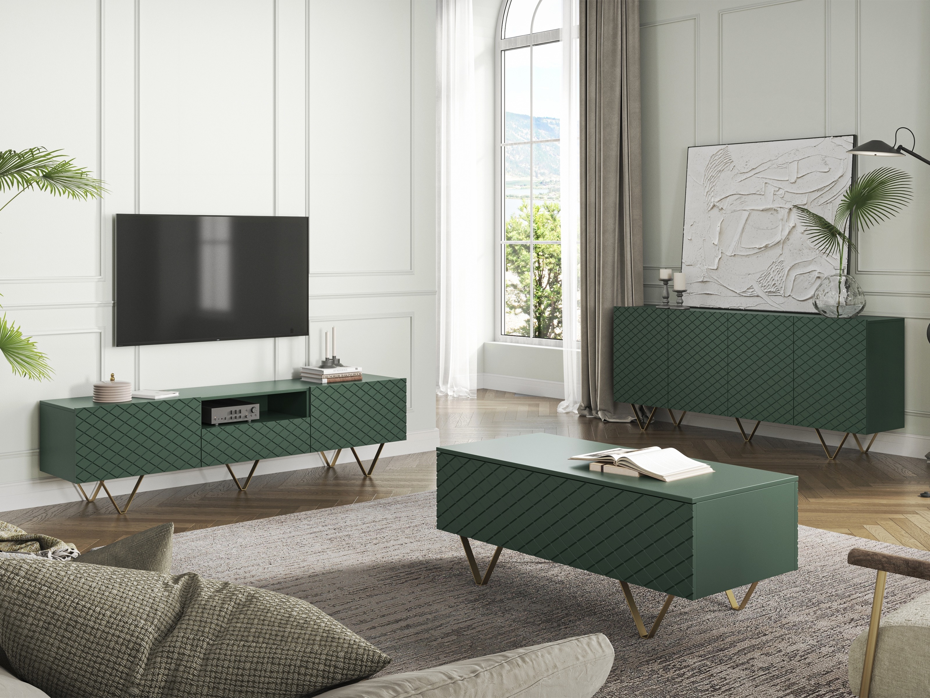 Žurnālu galdiņš Sorbala 100 (Zaļš)