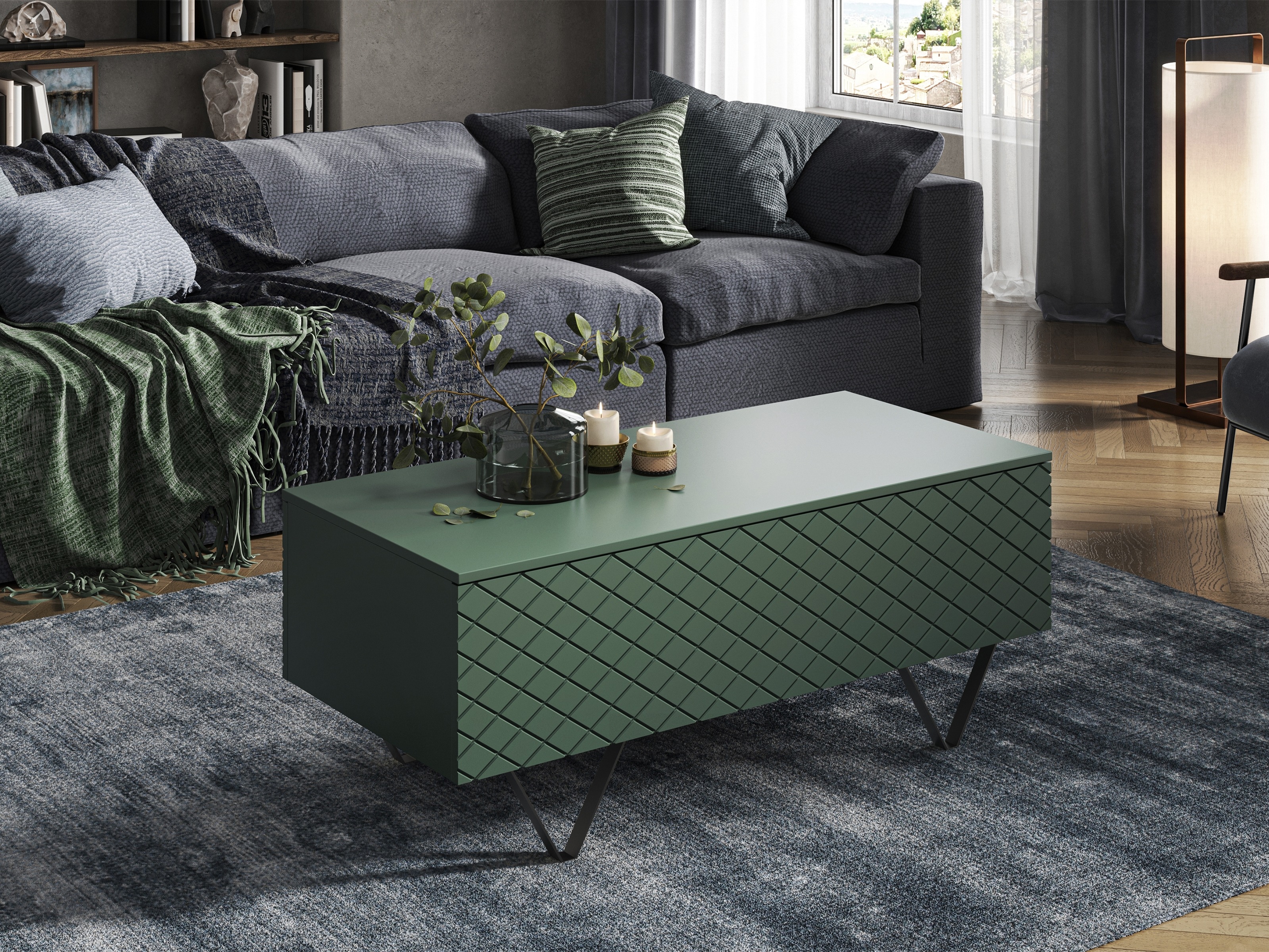 Žurnālu galdiņš Sorbala 100 (Zaļš)