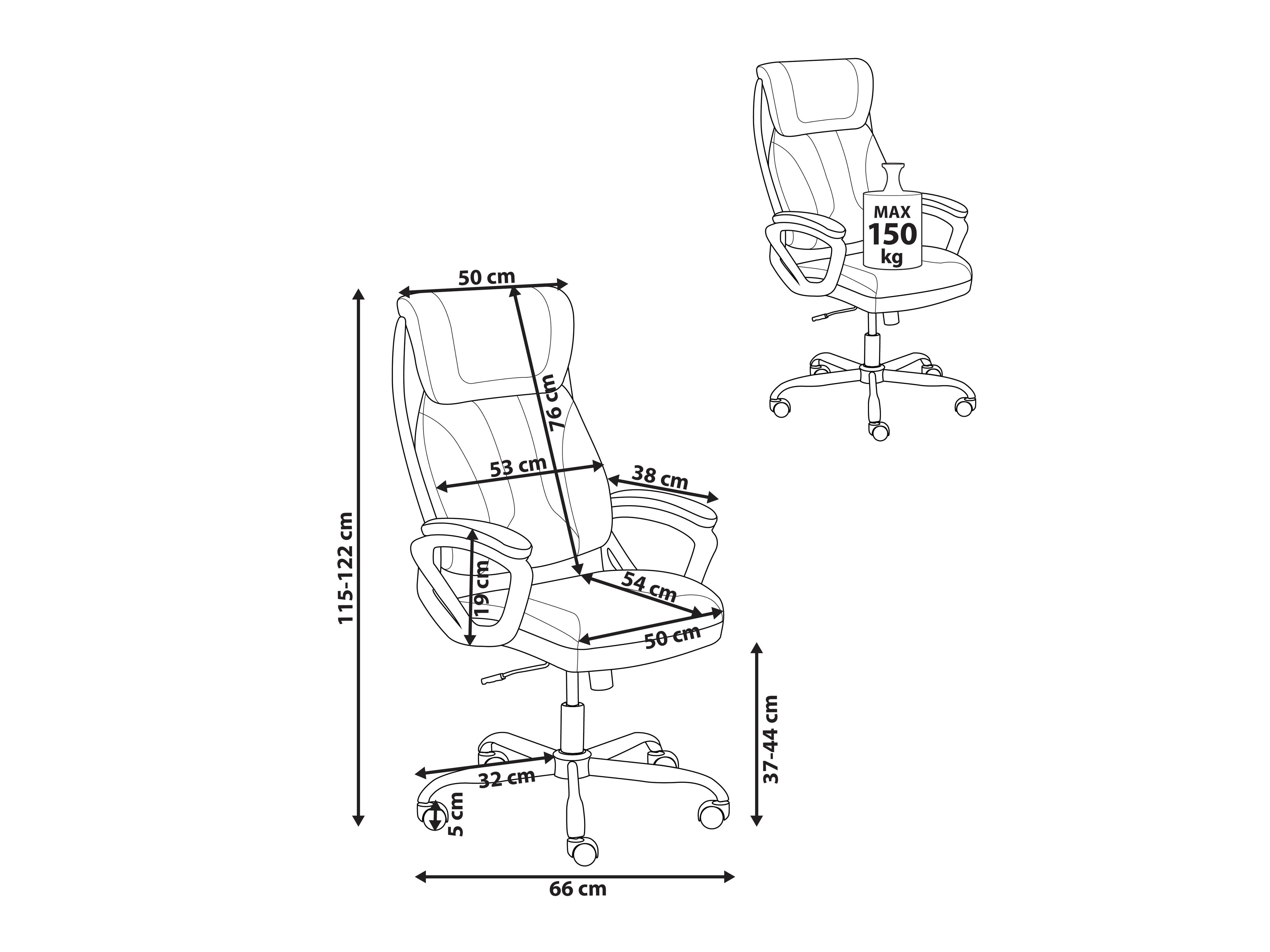 Biroja krēsls Berwyn 2760 (Brūns)