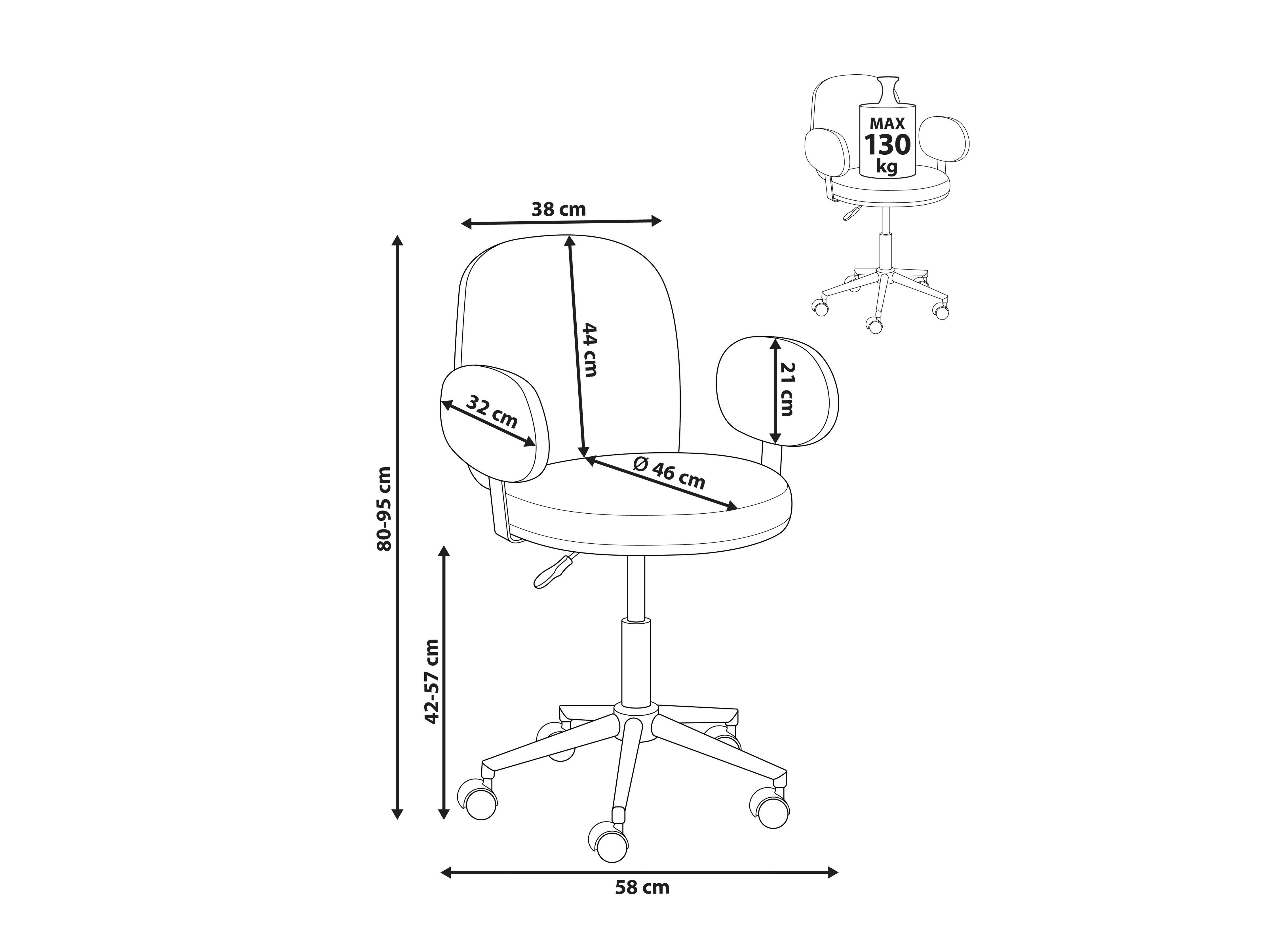 Biroja krēsls Berwyn 2763 (Zaļš)