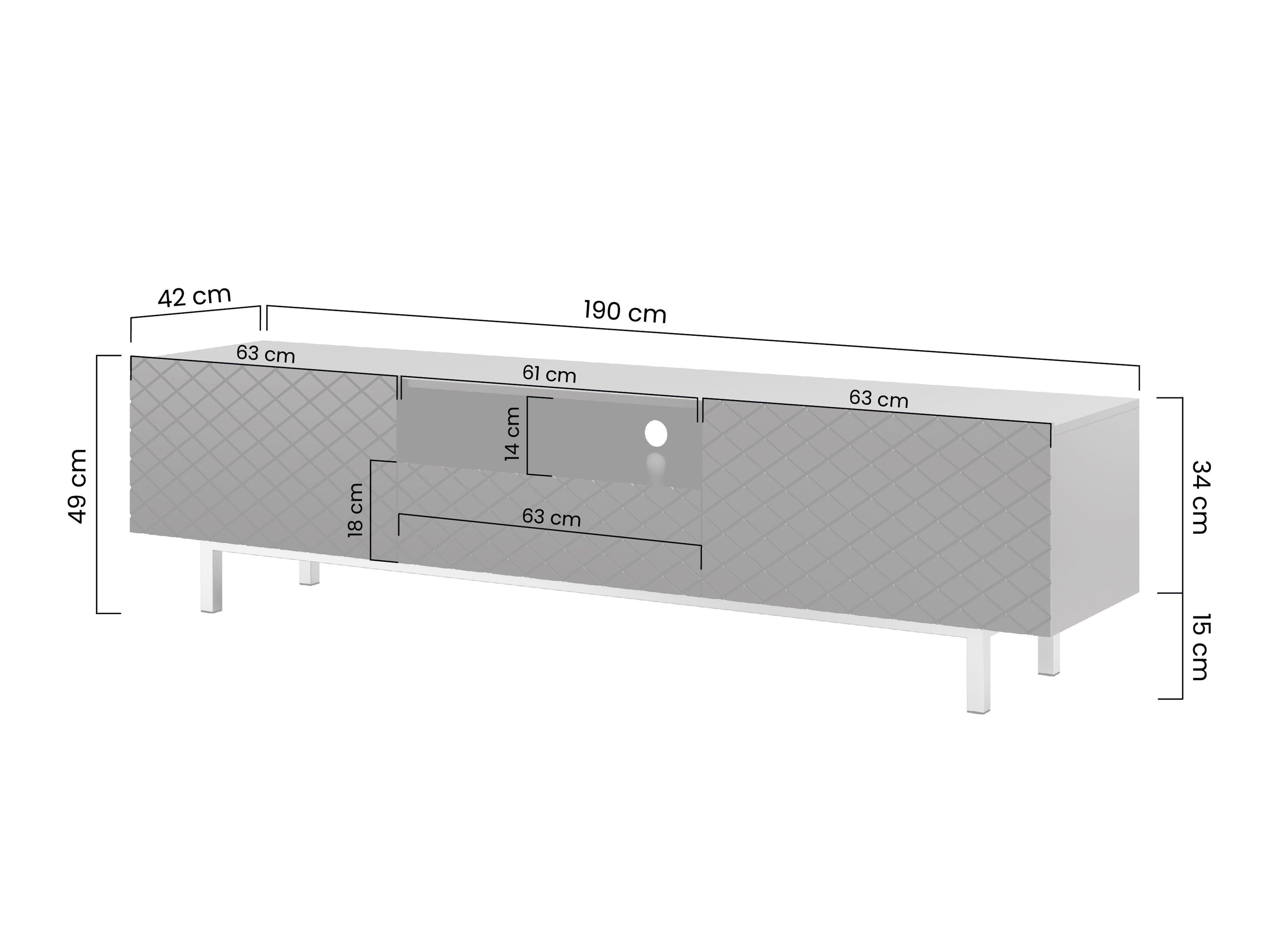 TV galds Felnuo 102 (Melns)
