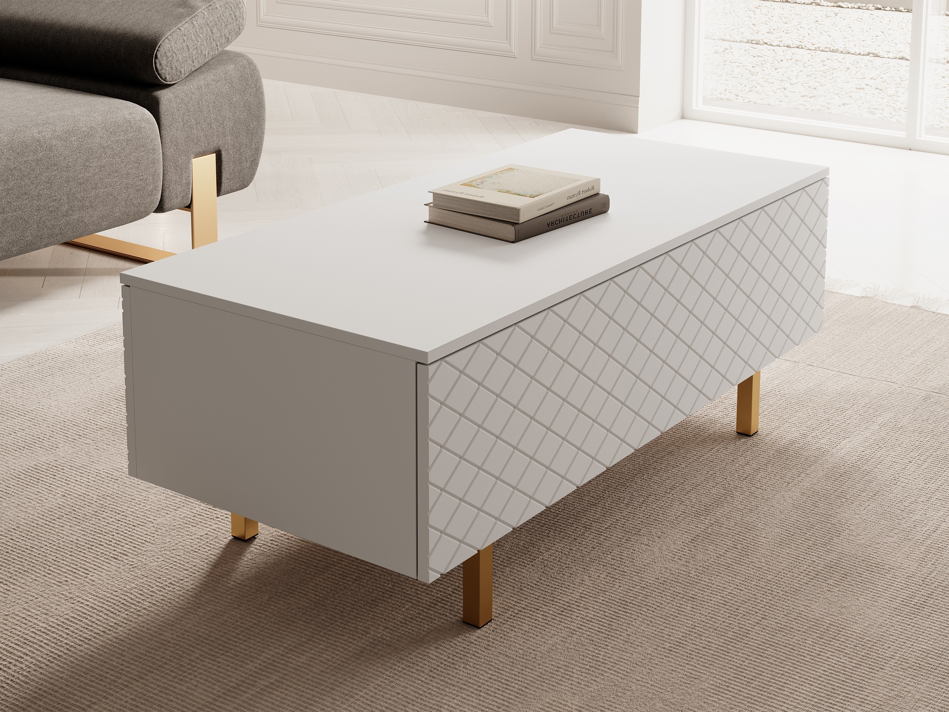 Журнальный столик Felnuo 100 (Белый)