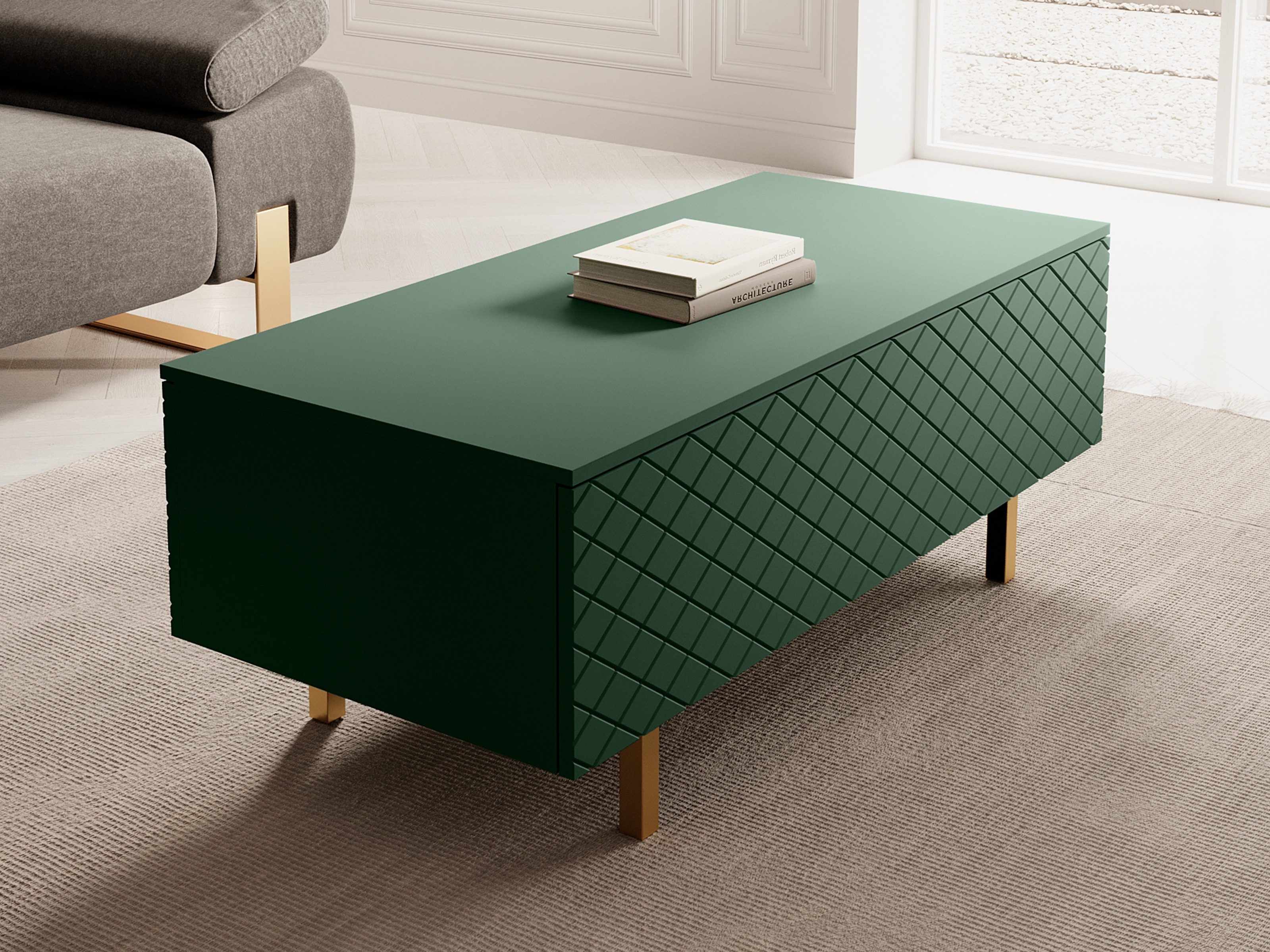 Žurnālu galdiņš Felnuo 100 (Zaļš)