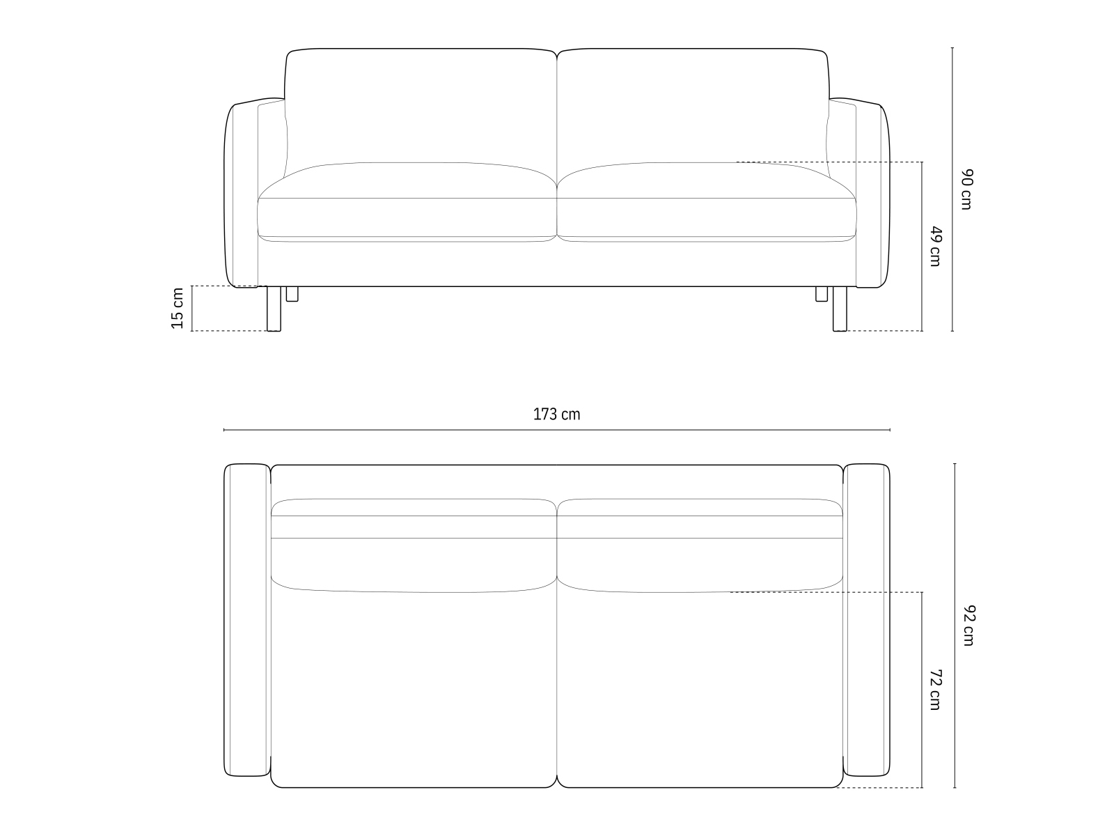 Dīvāns Delavie 101 (Paris Beige)