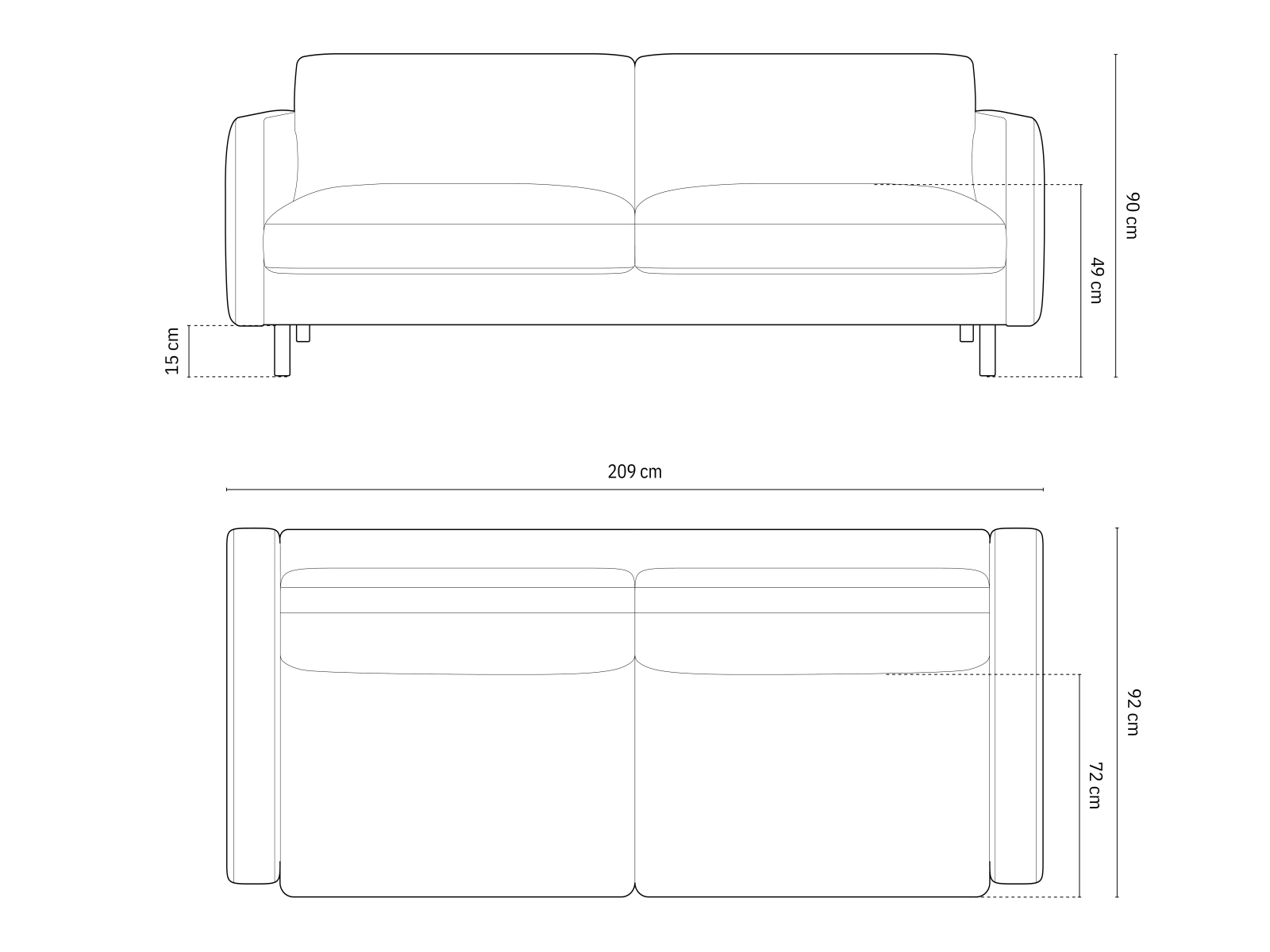 Dīvāns Delavie 102 (Puente 39)