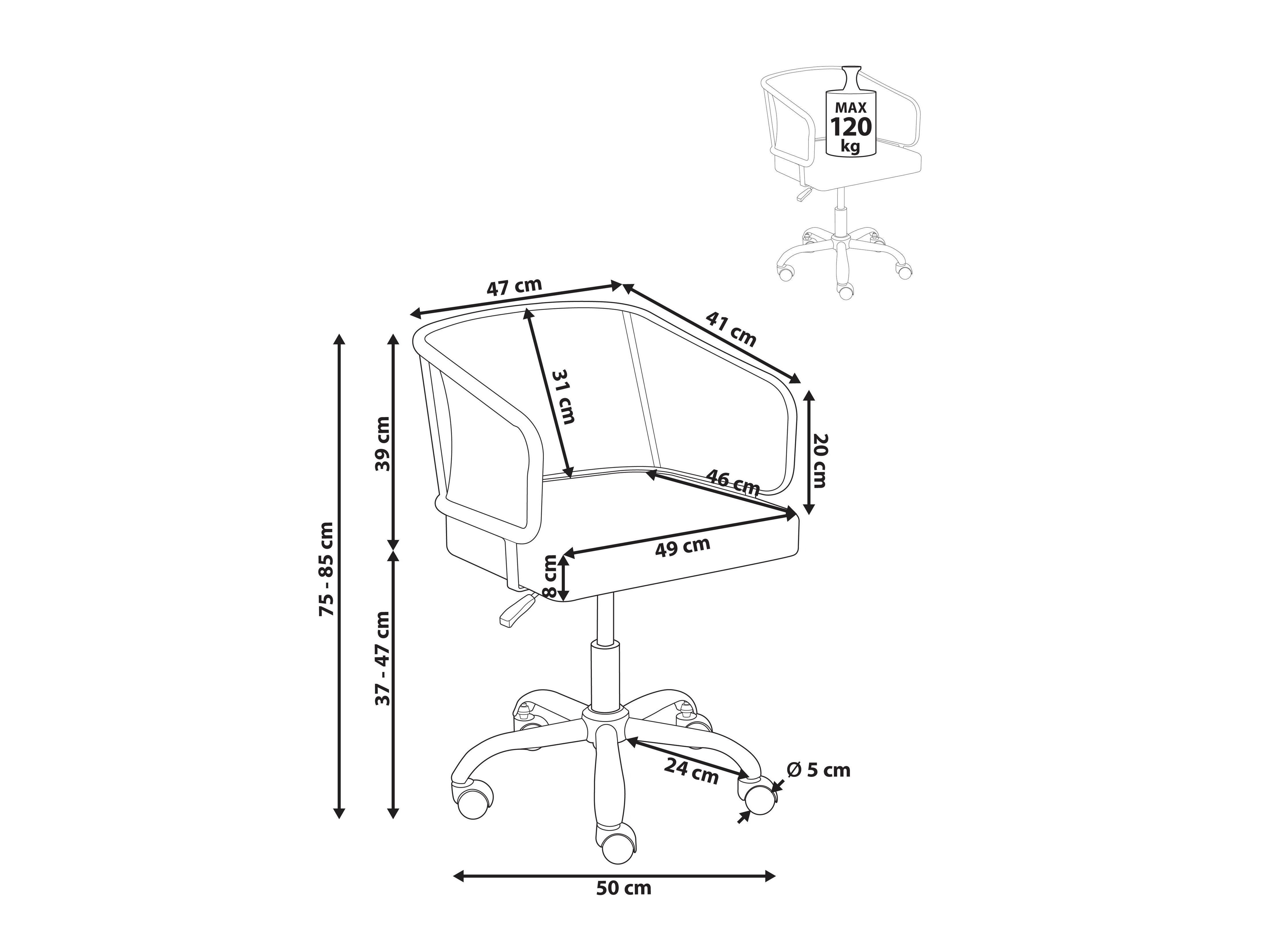 Офисный стул Berwyn 2767 (Чёрный)