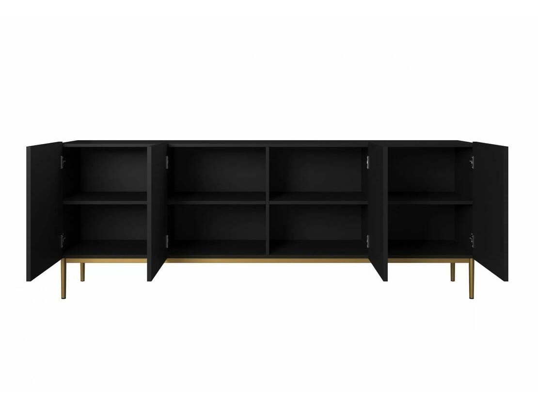 Viesistabas komplekts Melfelu 138 (Melns)